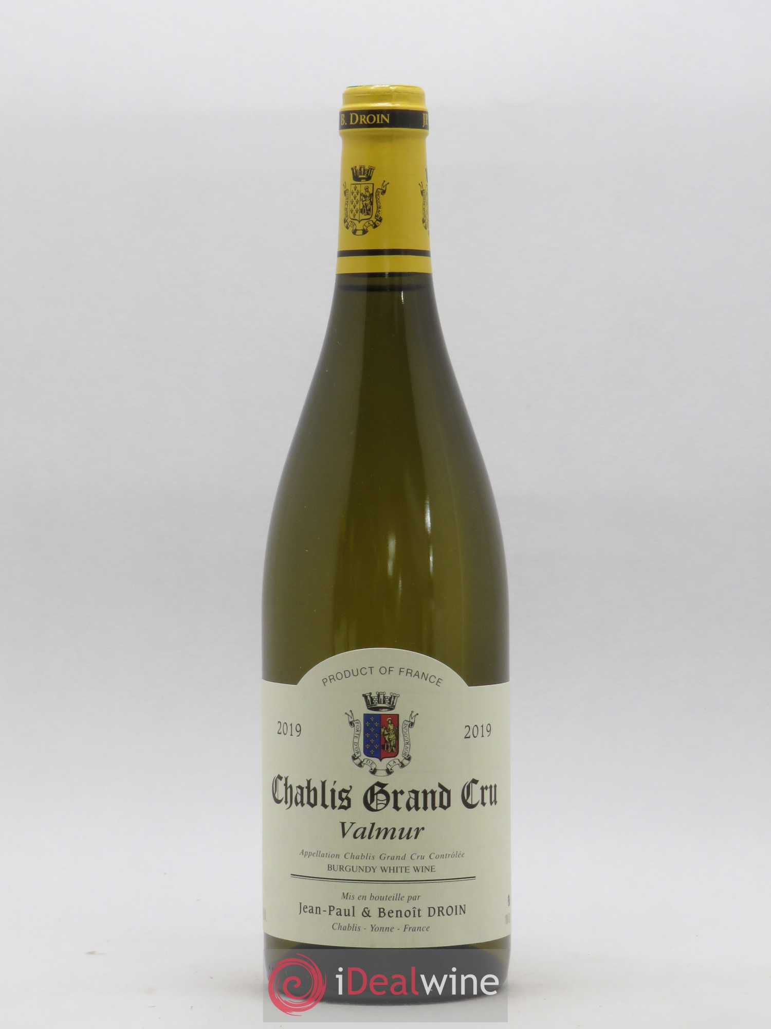 Chablis Grand Cru Valmur Jean-Paul & Benoît Droin (Domaine) 2019 - Lot de 1 bouteille - 0