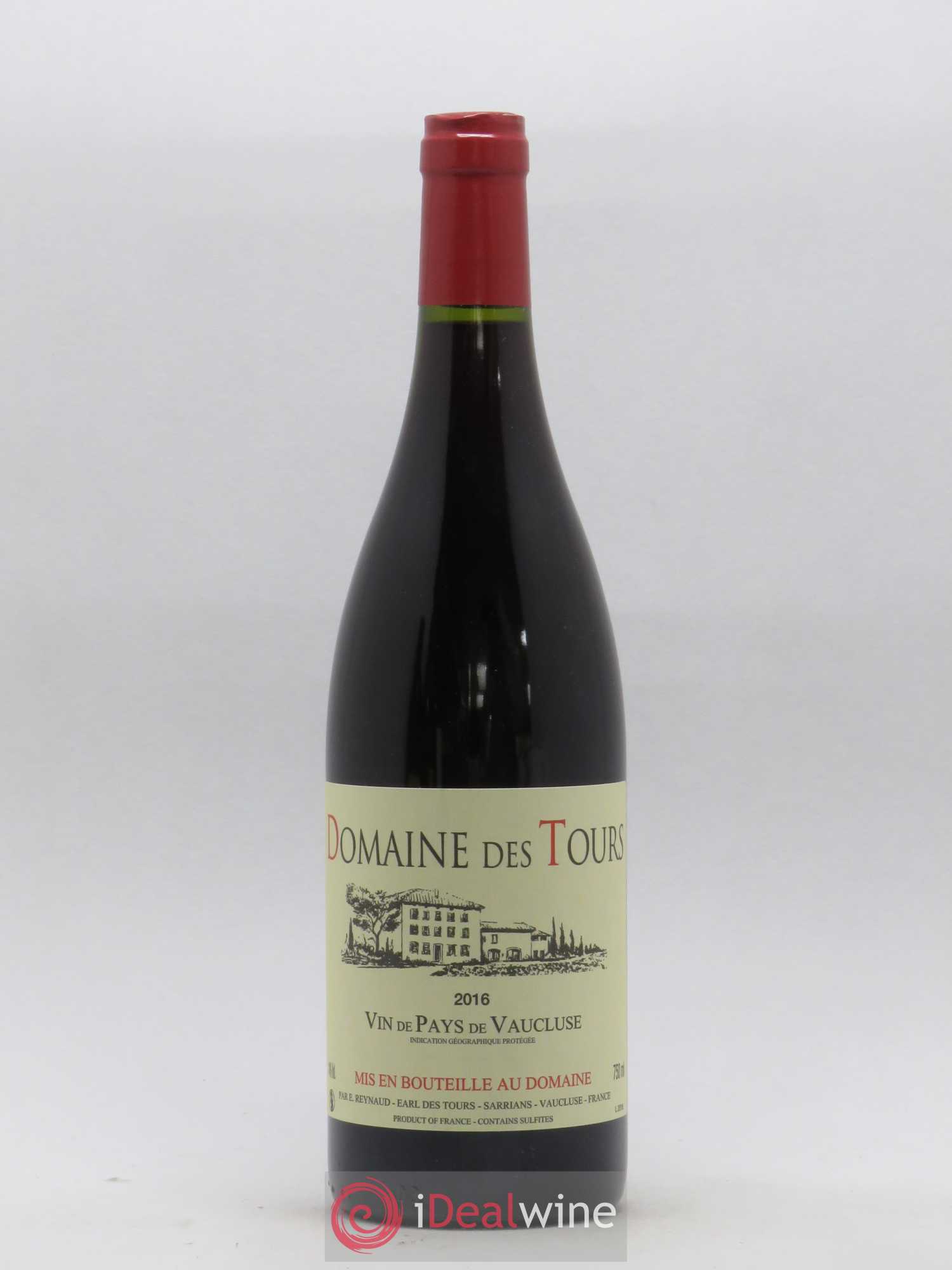Vaucluse (Vin de Pays de Vaucluse) Domaine des Tours Emmanuel Reynaud 2016 - Lot de 1 bouteille - 0