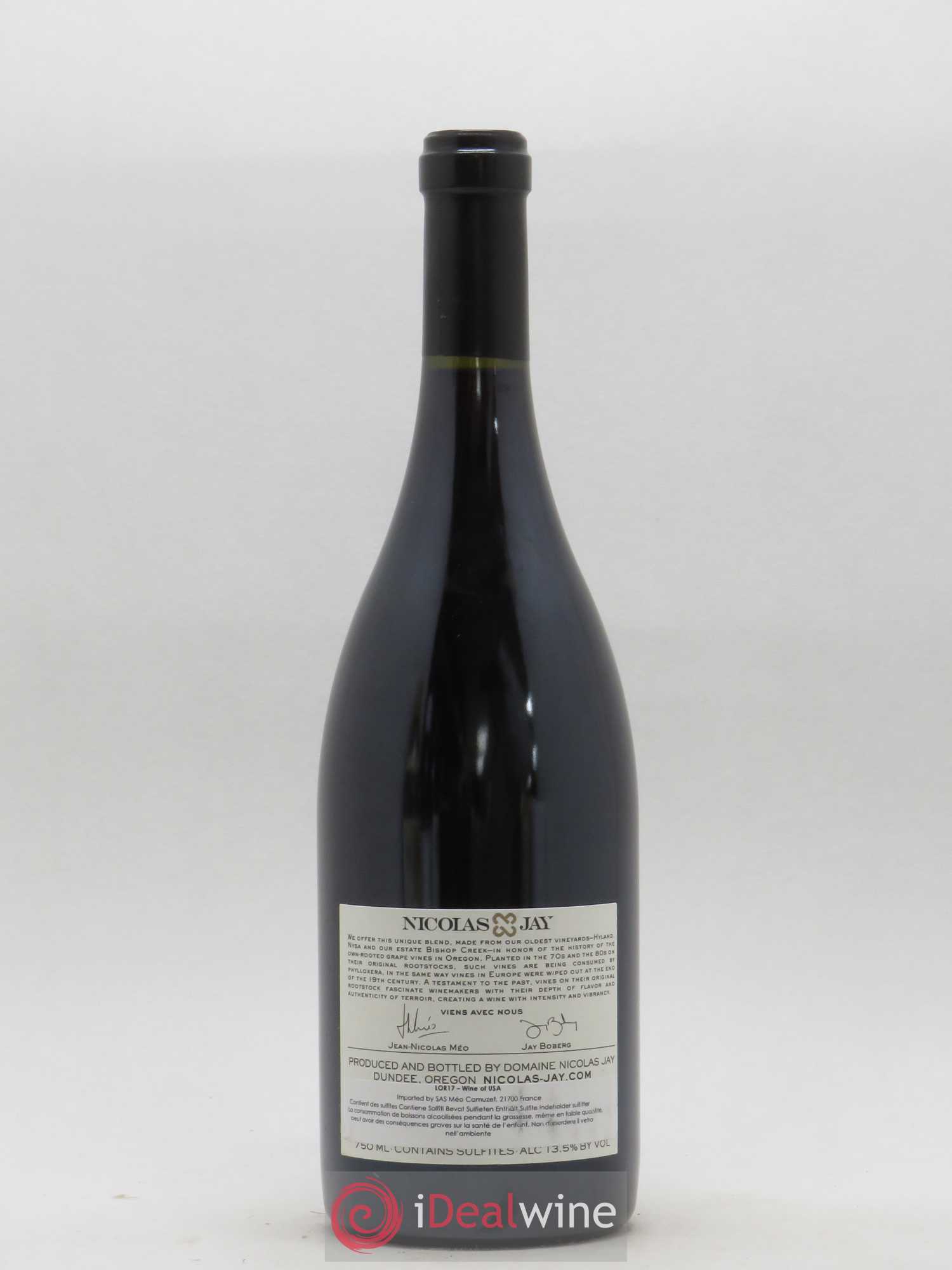 USA Willamette Valley Own-Rooted Pinot Noir Nicolas Jay 2017 - Posten von 1 Flasche - 1