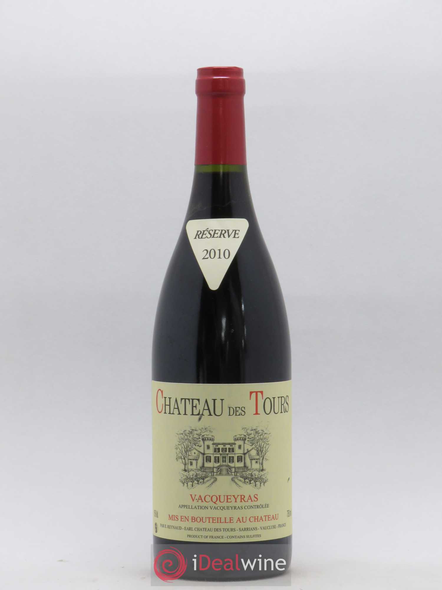 Vacqueyras Château des Tours Emmanuel Reynaud 2010 - Lot de 1 bouteille - 0