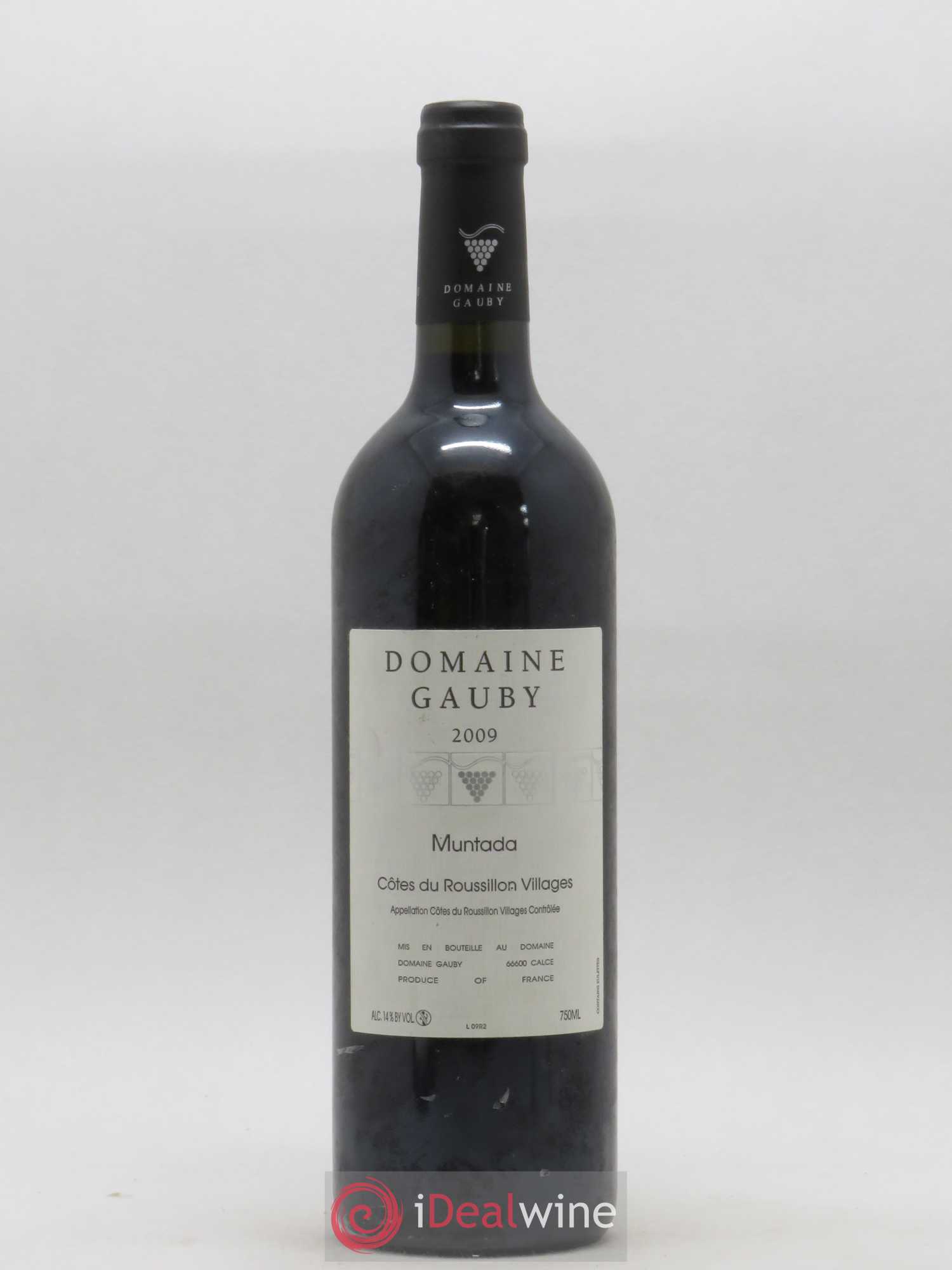 Côtes Catalanes (anciennement Côtes du Roussillon Villages) La Muntada Gauby (Domaine) 2009 - Lot de 1 bouteille - 0