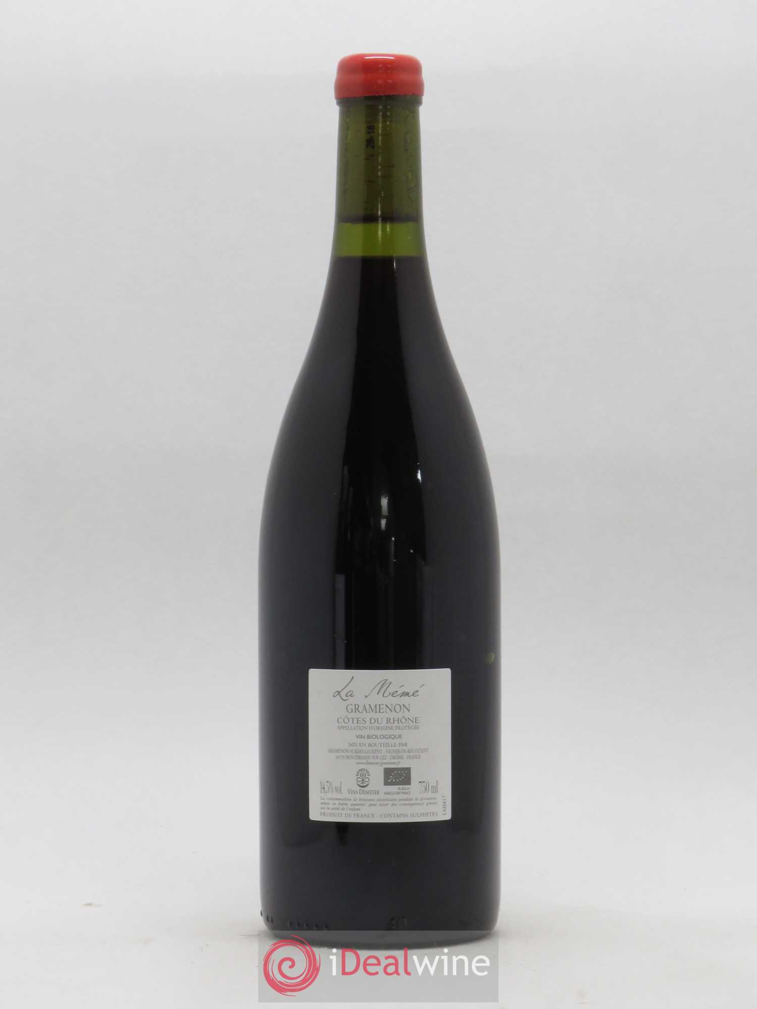 Côtes-du-Rhône La Mémé Ceps Centenaires Gramenon (Domaine) 2017 - Lot de 1 bouteille - 1