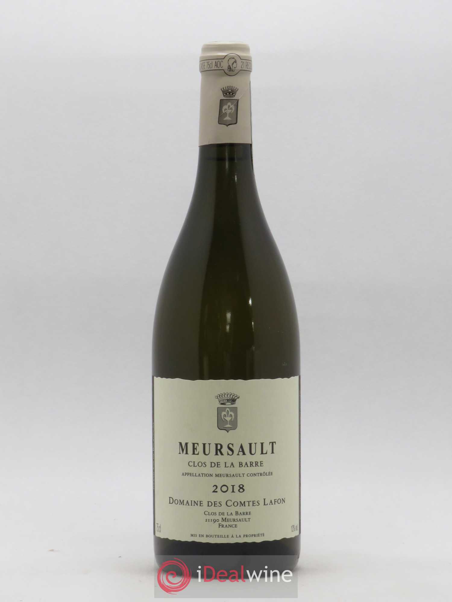 Meursault Clos de la Barre Comtes Lafon (Domaine des) 2018 - Lot de 1 bouteille - 0