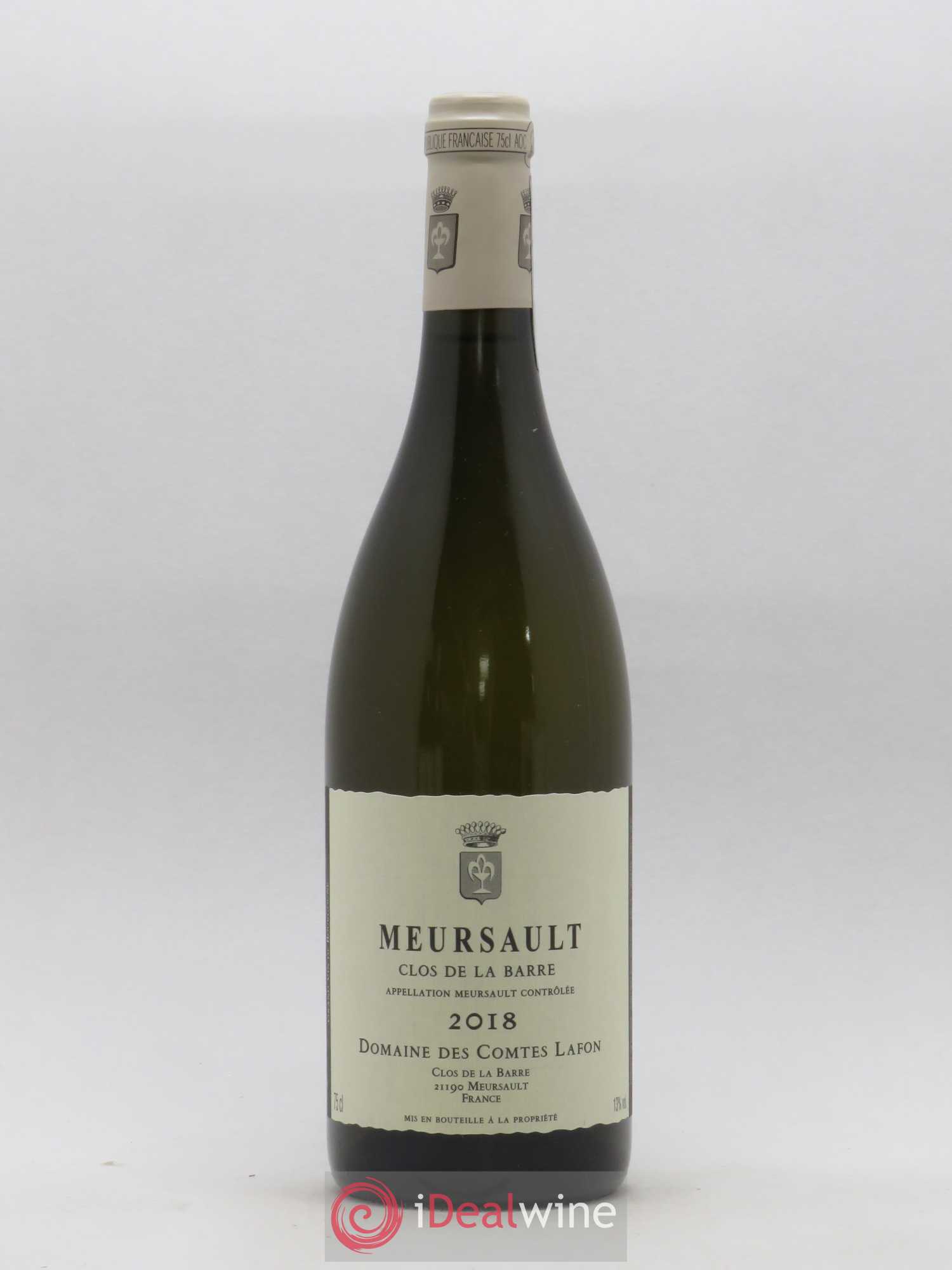 Meursault Clos de la Barre Comtes Lafon (Domaine des) 2018 - Lot de 1 bouteille - 0