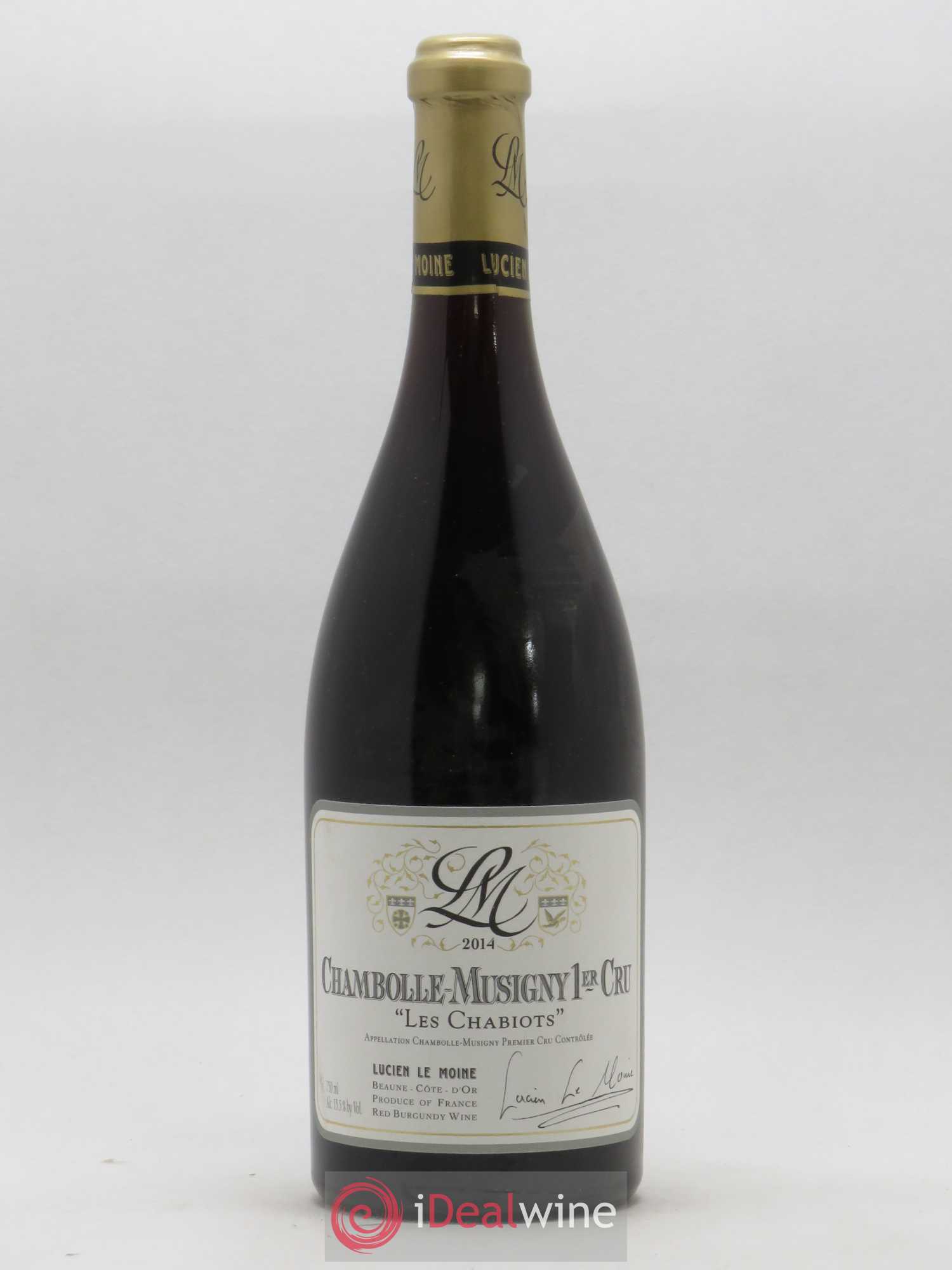 Chambolle-Musigny 1er Cru Les Chabiots Lucien Le Moine 2014 - Lot de 1 bouteille - 0