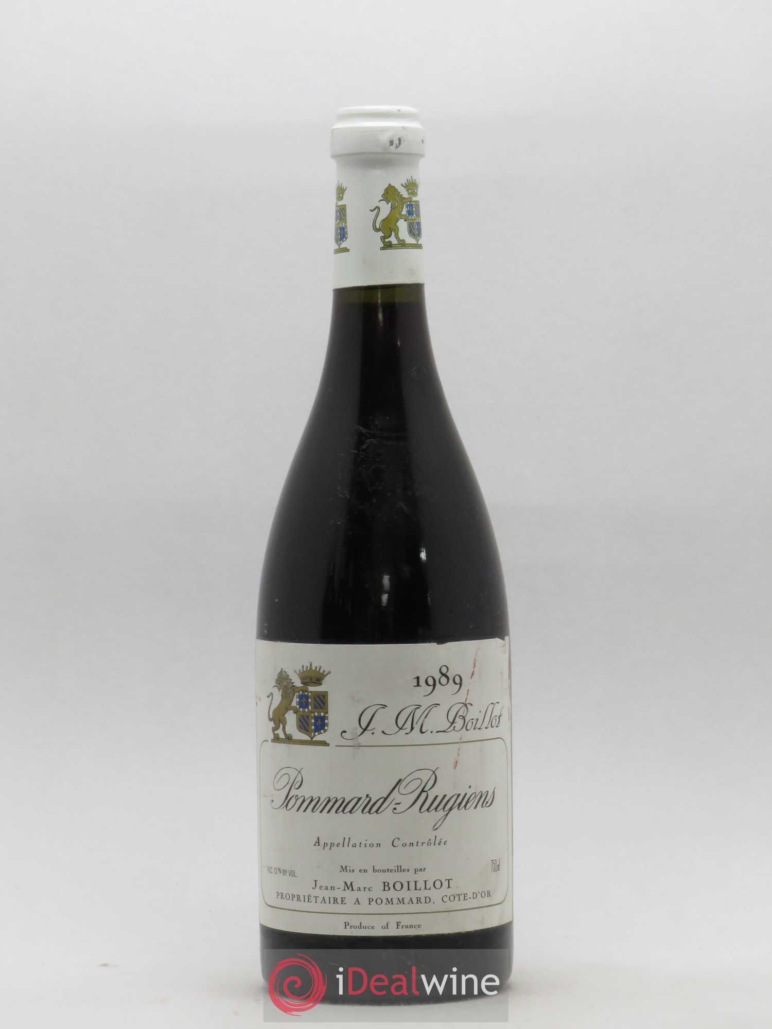 Pommard 1er Cru Rugiens Jean-Marc Boillot 1989 - Lot de 1 bouteille - 0