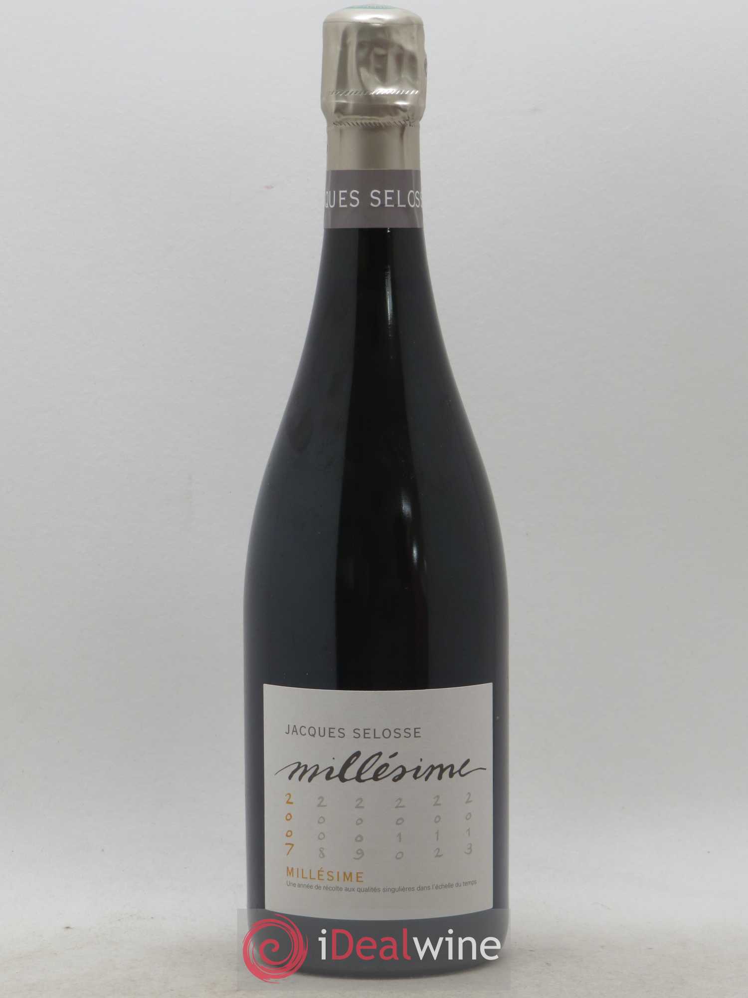 1er Cru Millésimé Extra-Brut Jacques Selosse 2007 - Lot de 1 bouteille - 0