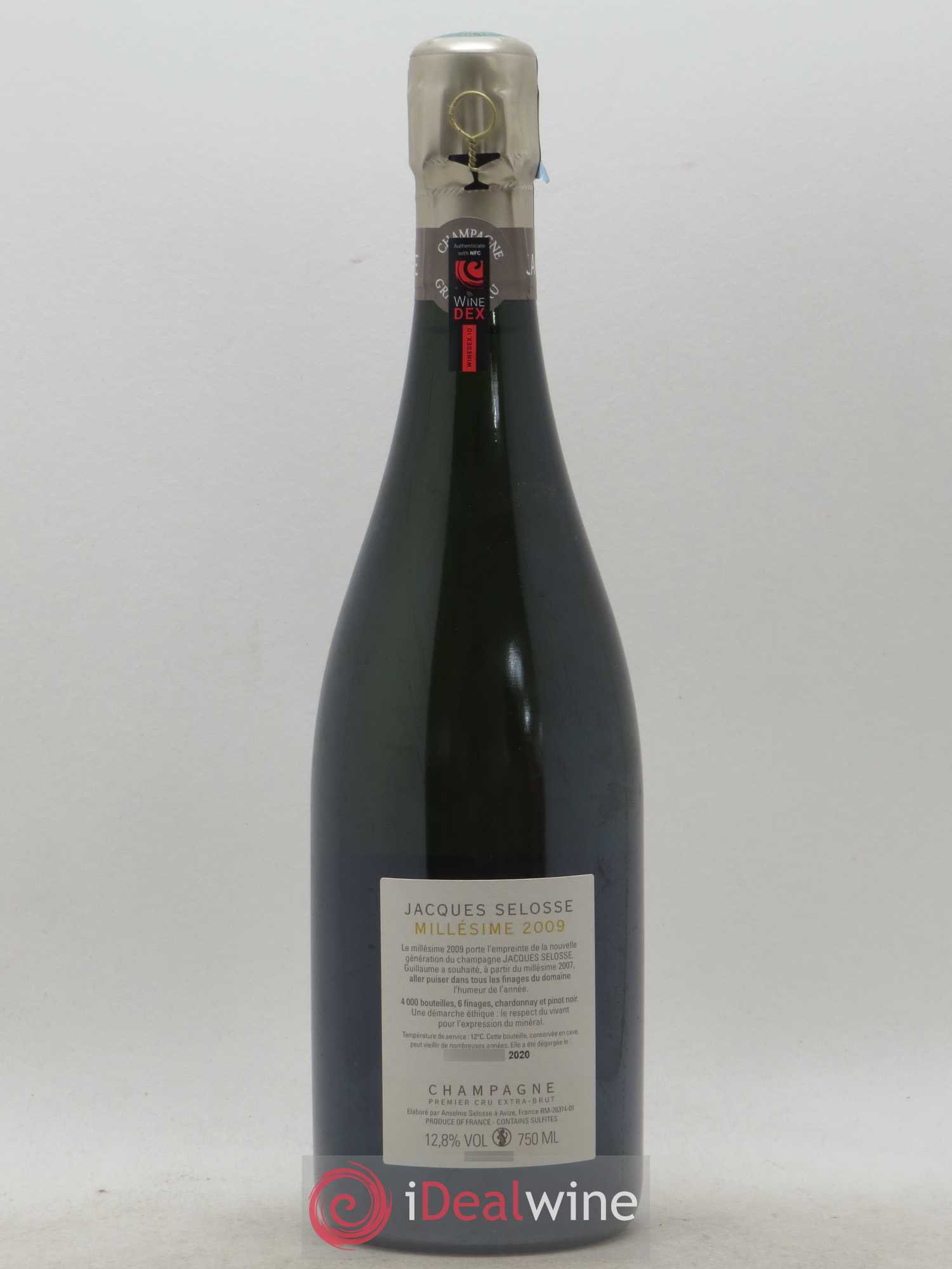 1er Cru Millésimé Extra-Brut Jacques Selosse 2009 - Lot de 1 bouteille - 1