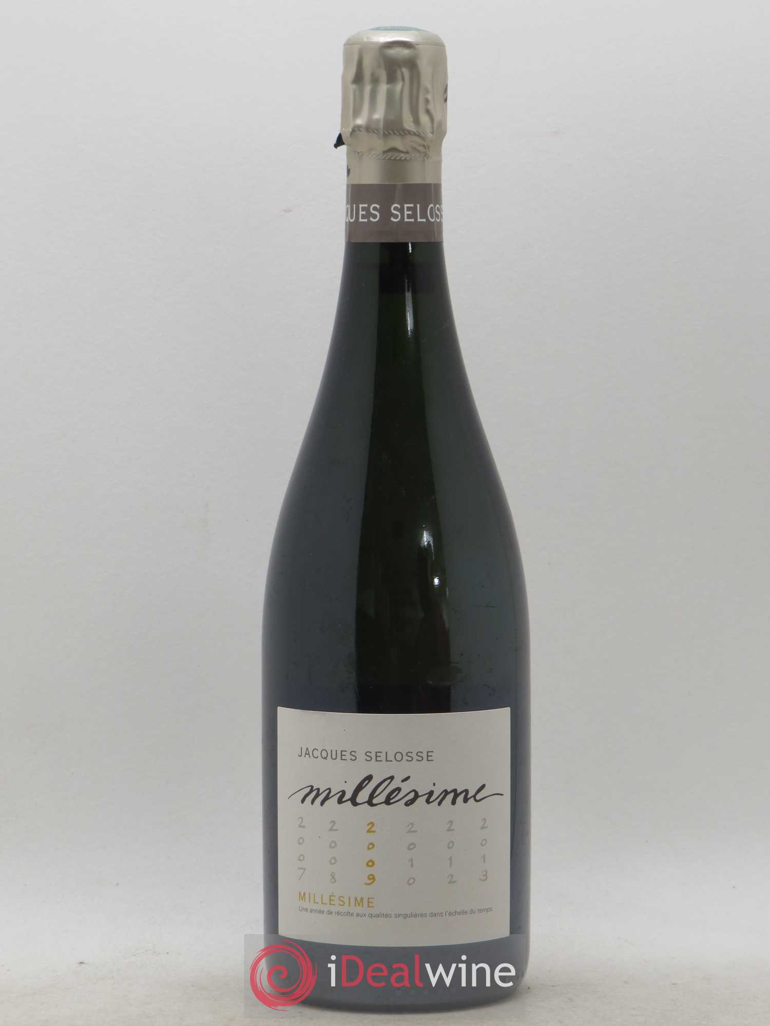 1er Cru Millésimé Extra-Brut Jacques Selosse 2009 - Lot de 1 bouteille - 0