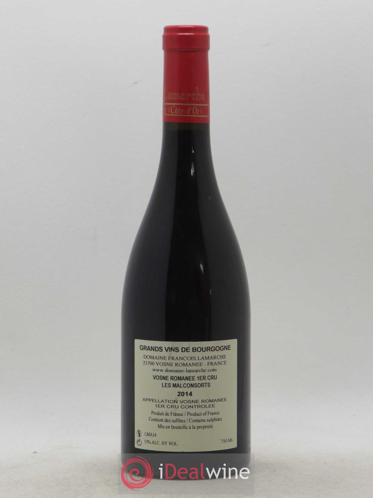 Vosne-Romanée 1er Cru Les Malconsorts Lamarche (Domaine) 2014 - Lot de 1 bouteille - 1