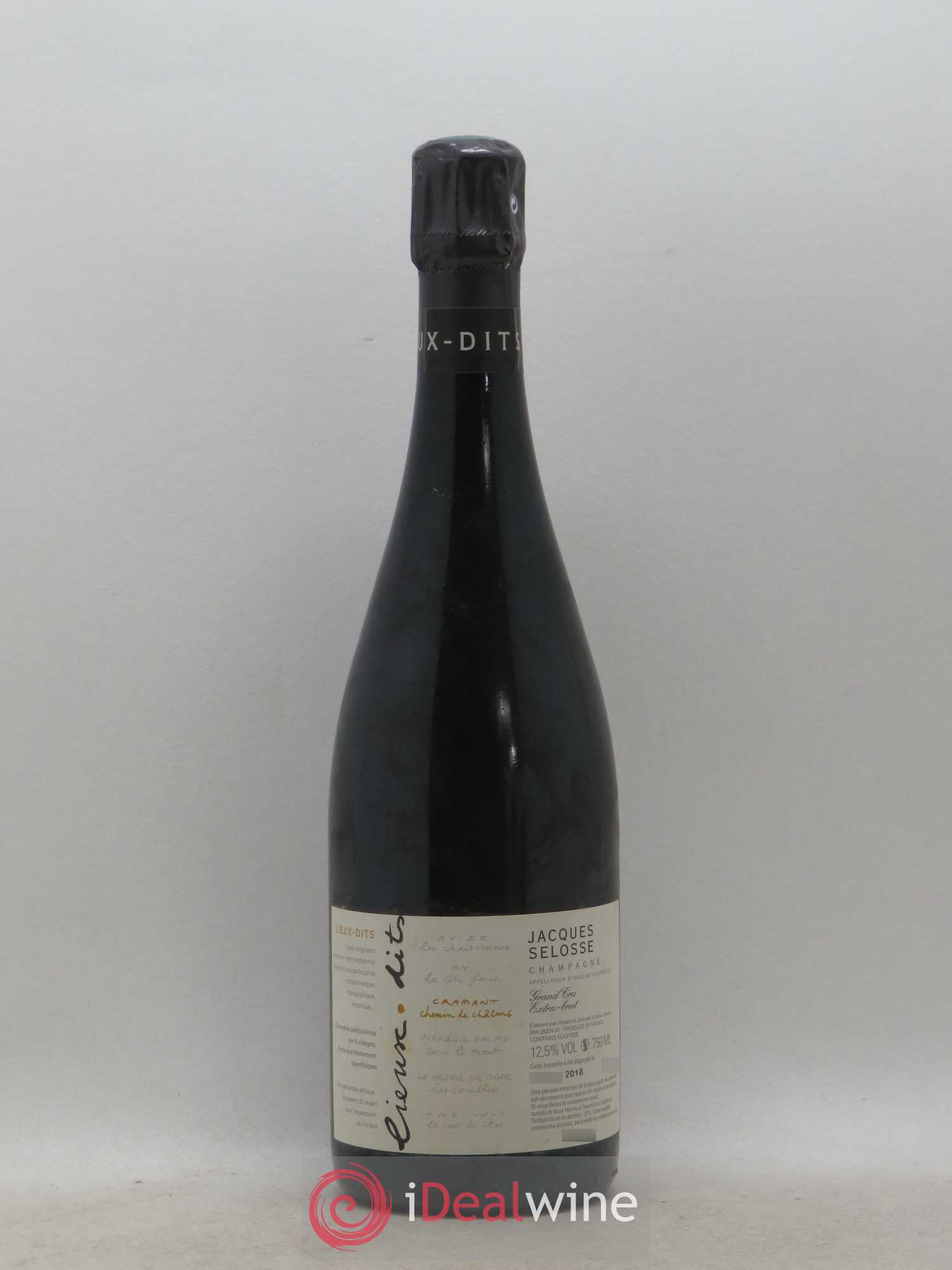 Cramant Chemin de Châlons Grand Cru Extra-Brut Jacques Selosse - Lot de 1 bouteille - 0