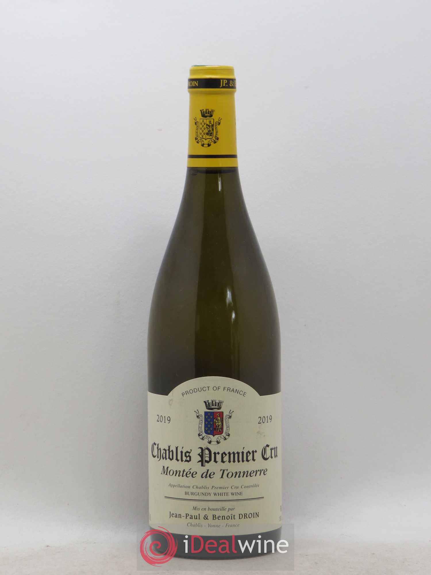 Chablis 1er Cru Montée de Tonnerre Jean-Paul & Benoît Droin (Domaine) 2019 - Lot de 1 bouteille - 0