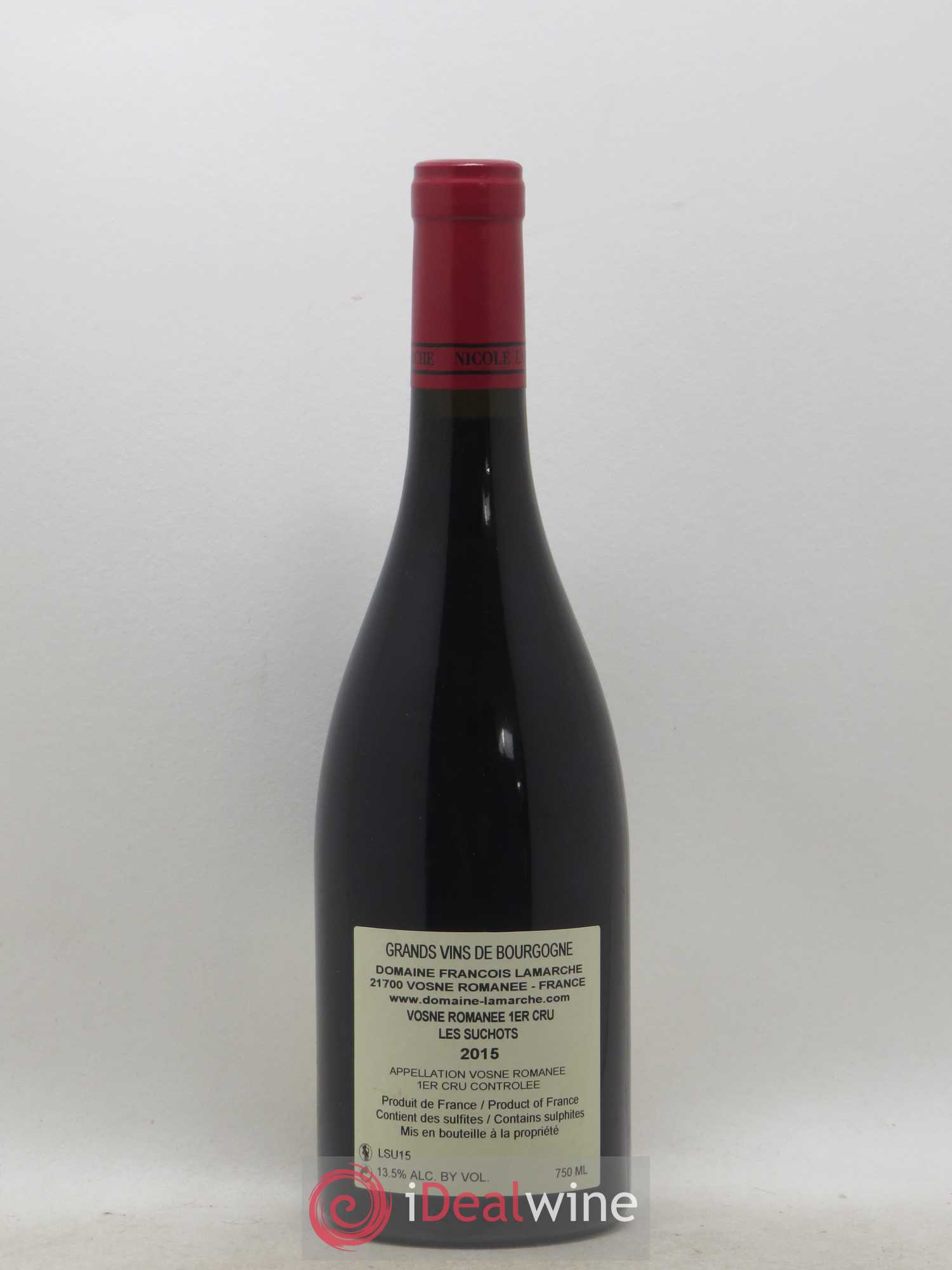 Vosne-Romanée 1er Cru Les Suchots Lamarche (Domaine) 2015 - Lot de 1 bouteille - 1