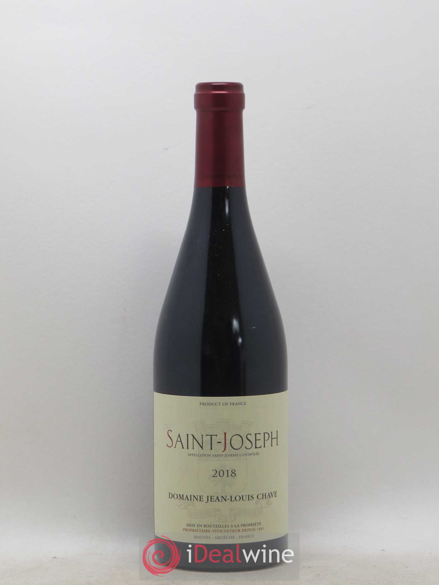 Saint-Joseph Jean-Louis Chave 2018 - Lot de 1 bouteille - 0
