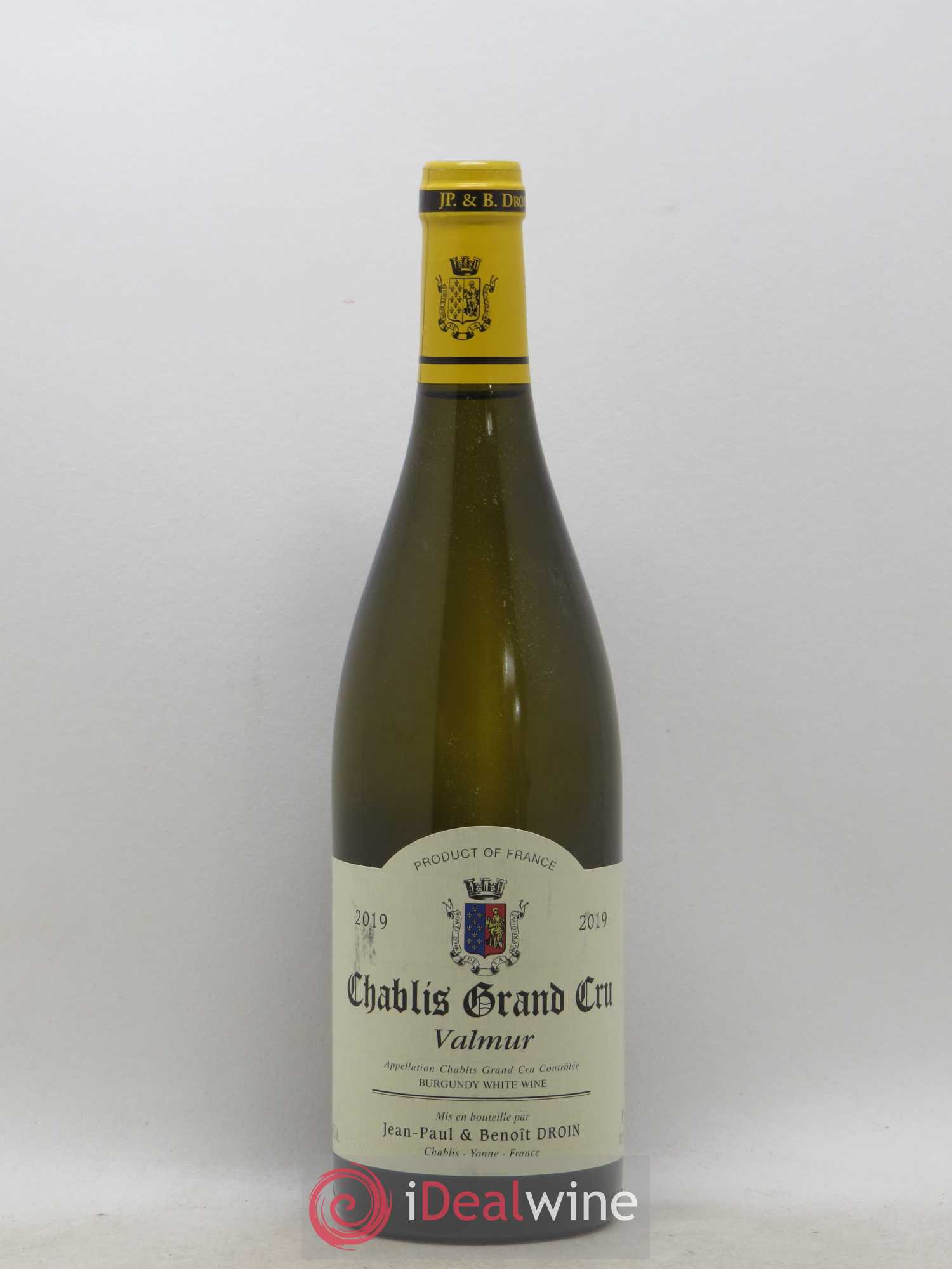 Chablis Grand Cru Valmur Jean-Paul & Benoît Droin (Domaine) 2019 - Lot de 1 bouteille - 0
