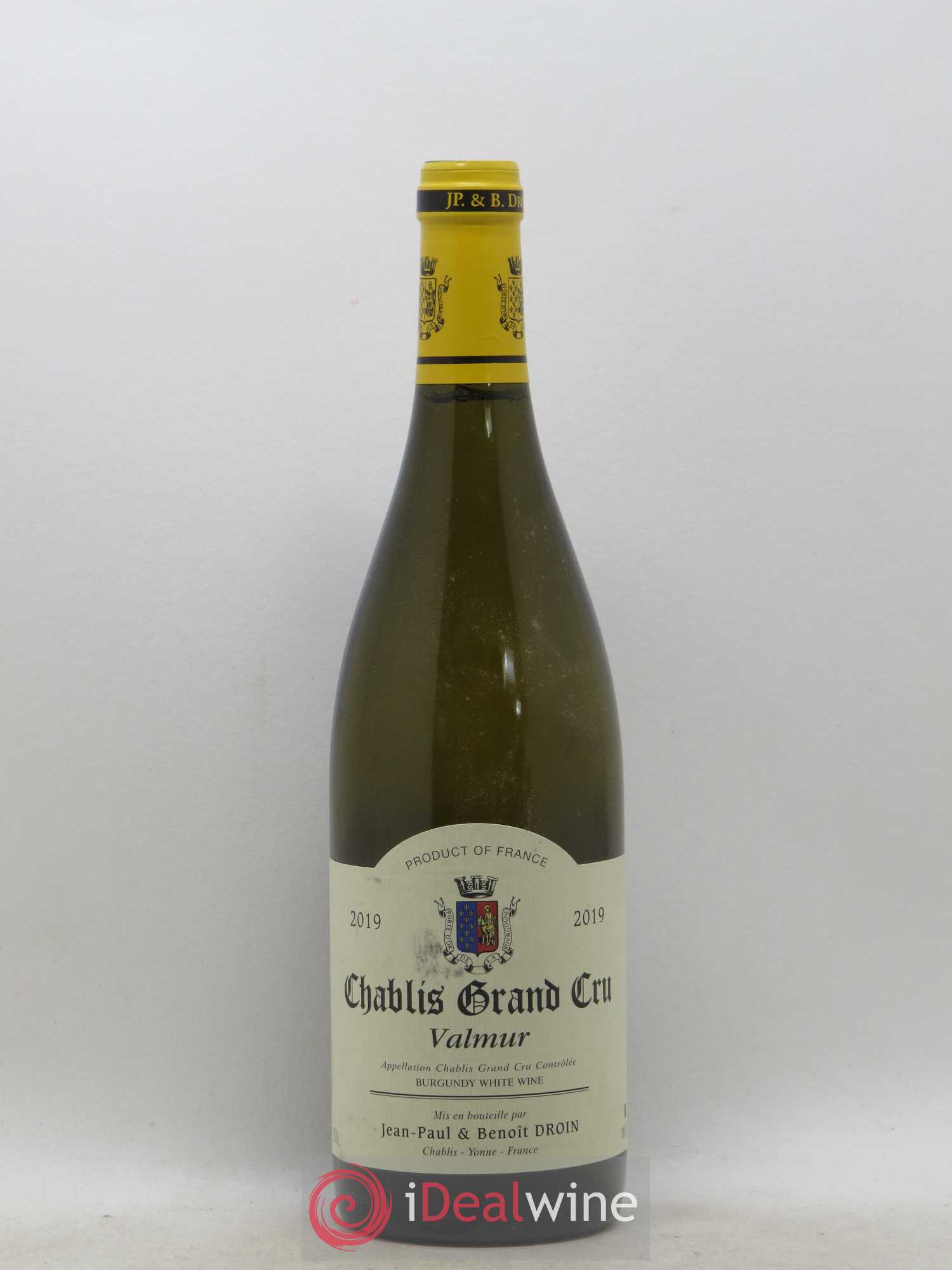 Chablis Grand Cru Valmur Jean-Paul & Benoît Droin (Domaine) 2019 - Lot de 1 bouteille - 0