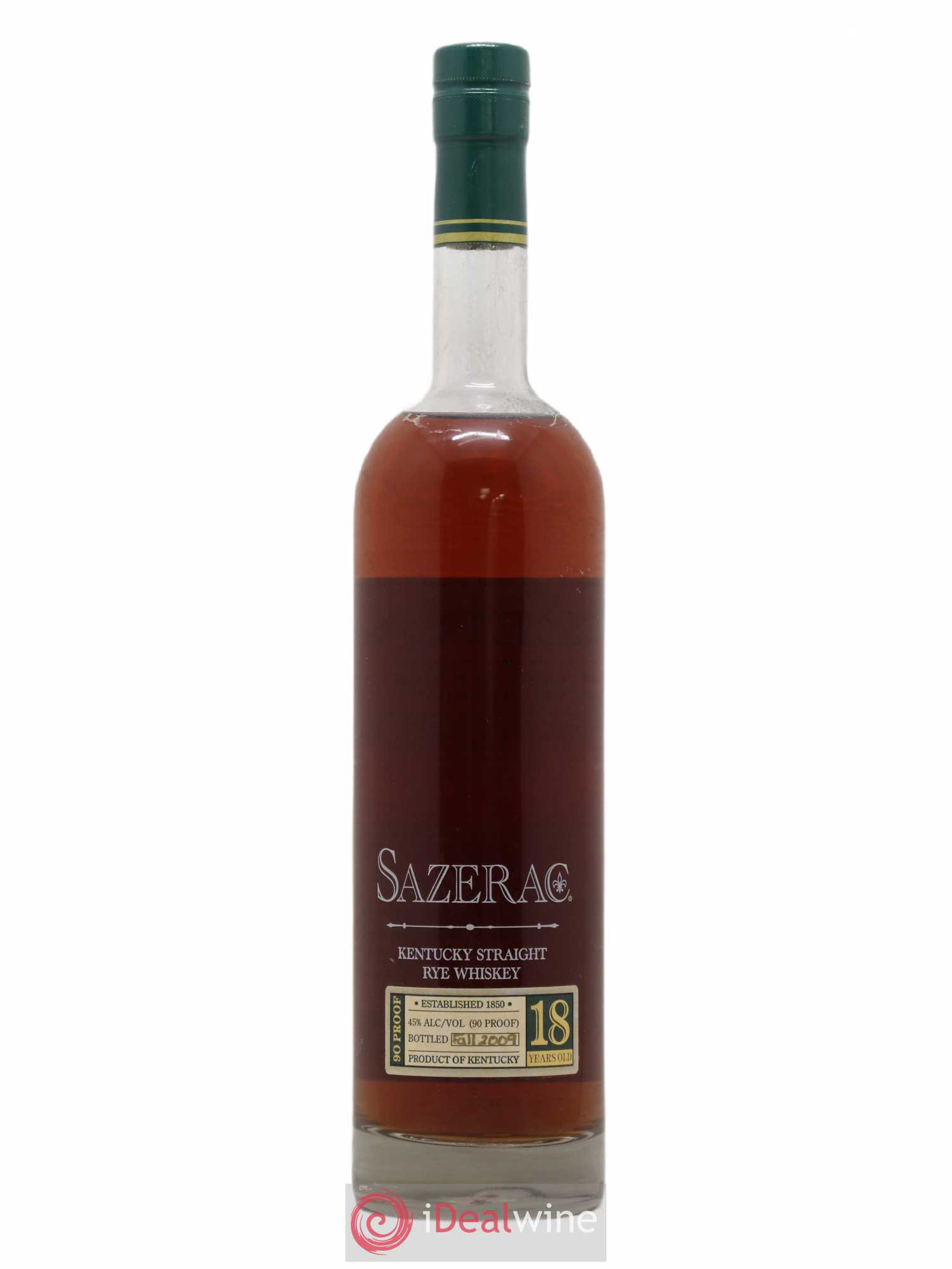 Whisky Sazerac 18 Year Old 90 Proof 45° Fall 2009 2009 - Posten von 1 Flasche - 0