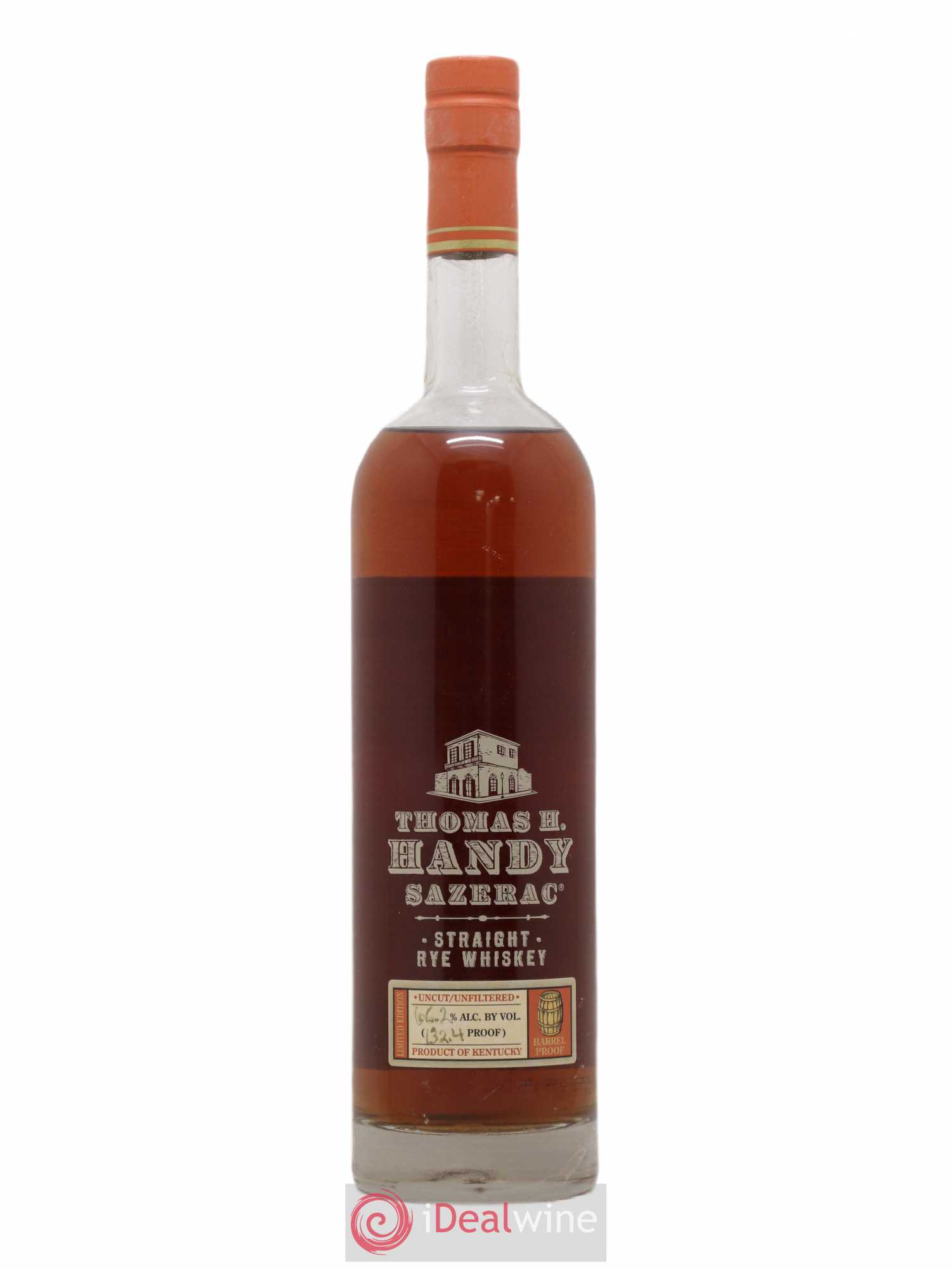 Whisky Thomas Handy Sazerac 132,4 Proof 66,2 ° 2006 - Posten von 1 Flasche - 0