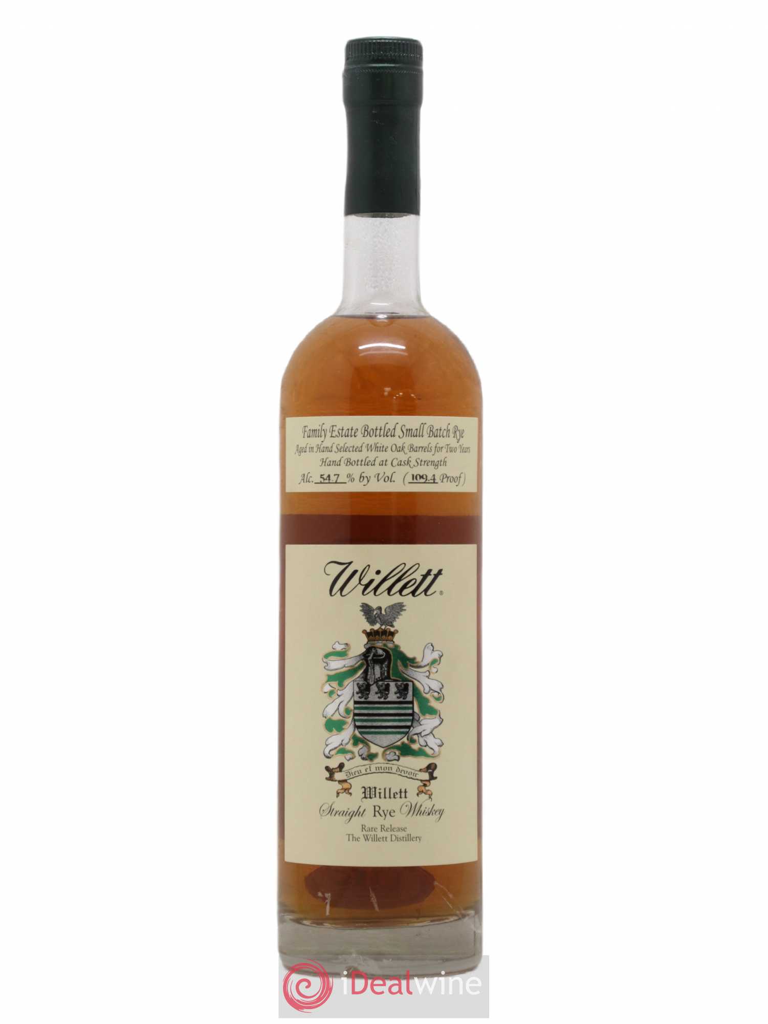 Whisky Straight Rye Whiskey Willett Family Estate Small Batch Rare Release 2 ans 109,4 barrel proof 54,7° - Posten von 1 Flasche - 0