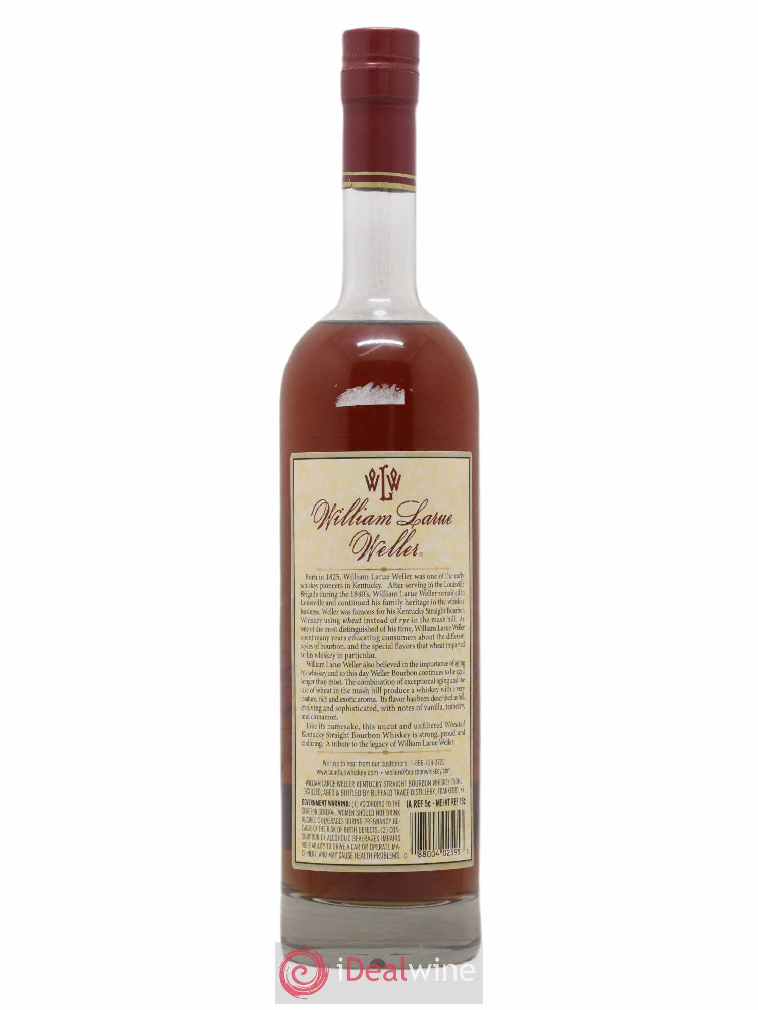 Whisky William Larue Weller 125,7 Barrel Proof 62,85° 12yo 2006-2018 2006 - Lot de 1 bouteille - 1