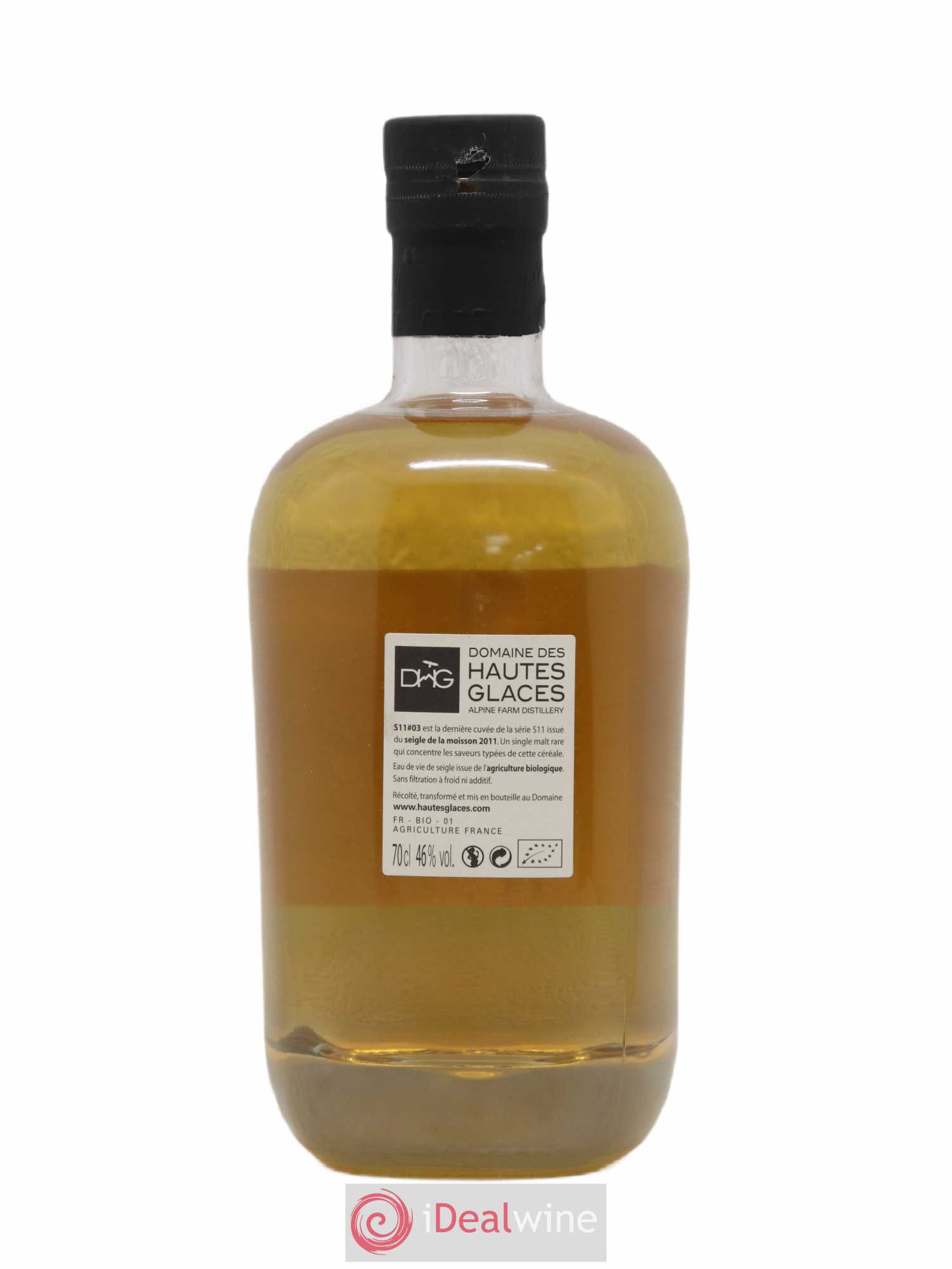 Whisky Domaine des Hautes Glaces S11 03 New Organic Spirit 46° 2011 - Lot de 1 bouteille - 1