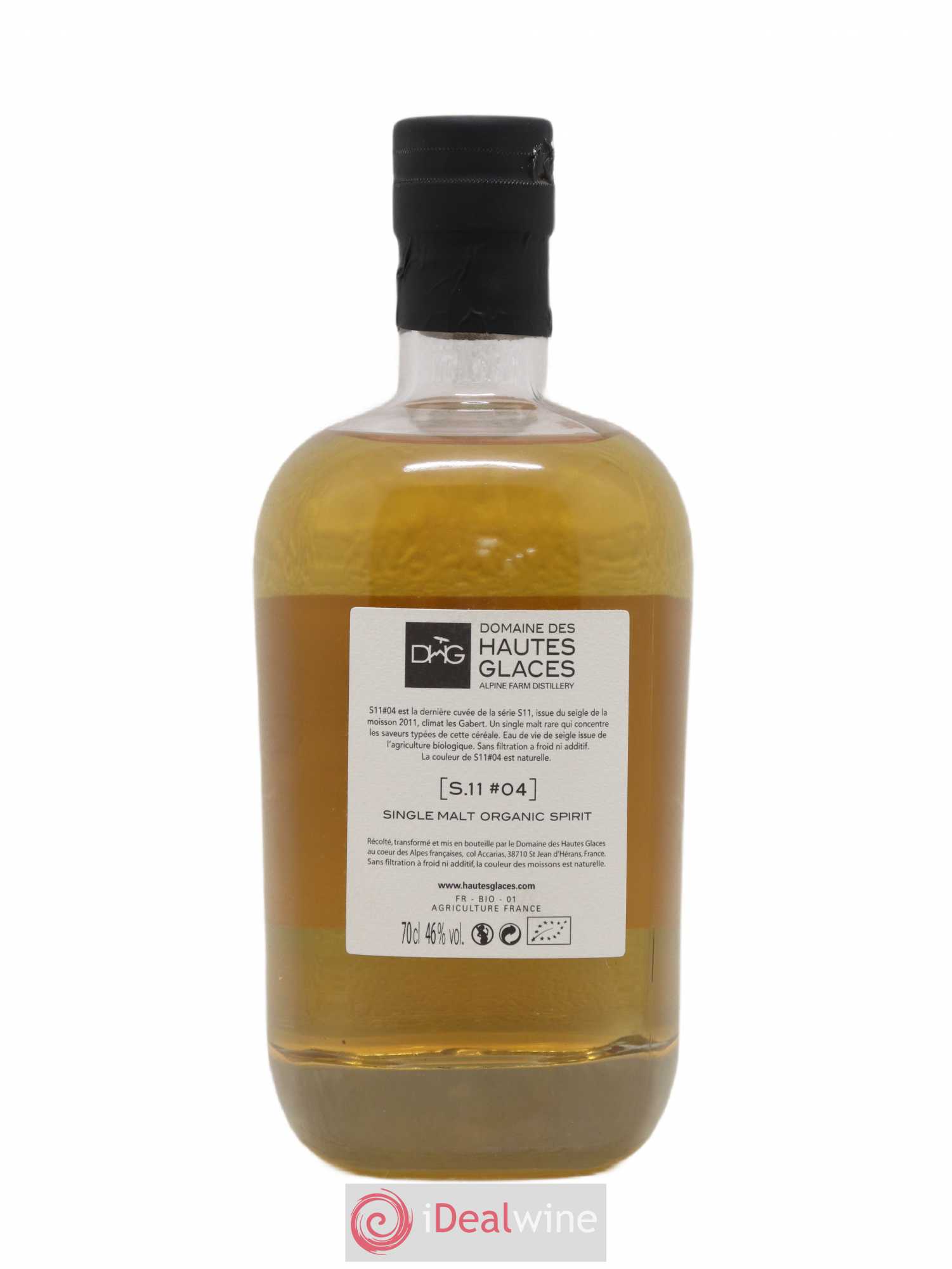 Whisky Domaine des Hautes Glaces S11 04 New Organic Spirit 46° 2012 - Lot de 1 bouteille - 1