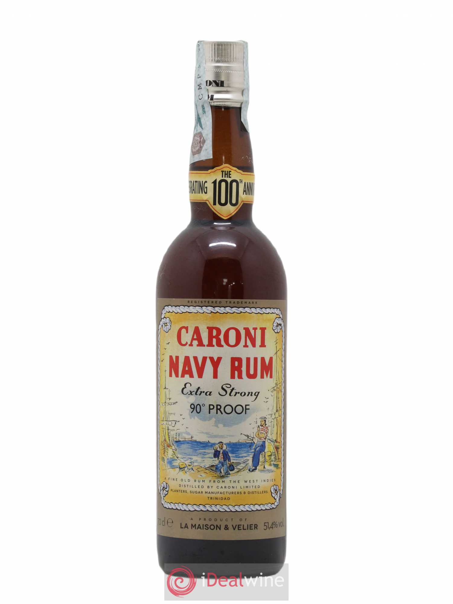 Caroni 18 years Velier Navy Rum 90° Proof - bottled 2018 Celebrating the 100th Anniversary Extra Strong - Lot de 1 bouteille - 0