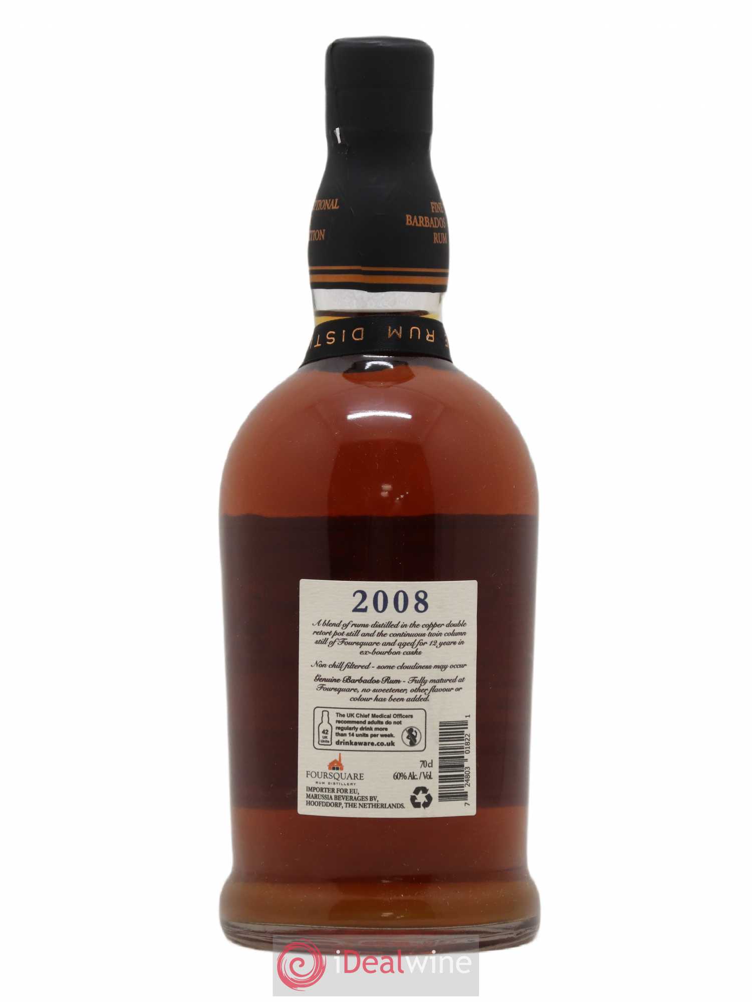 Rhum Foursquare Fine Barbados Rum Single Blend Rum Exceptional Cask Selection Mark XIII Release 2020 60° 12years 2008 - Posten von 1 Flasche - 1