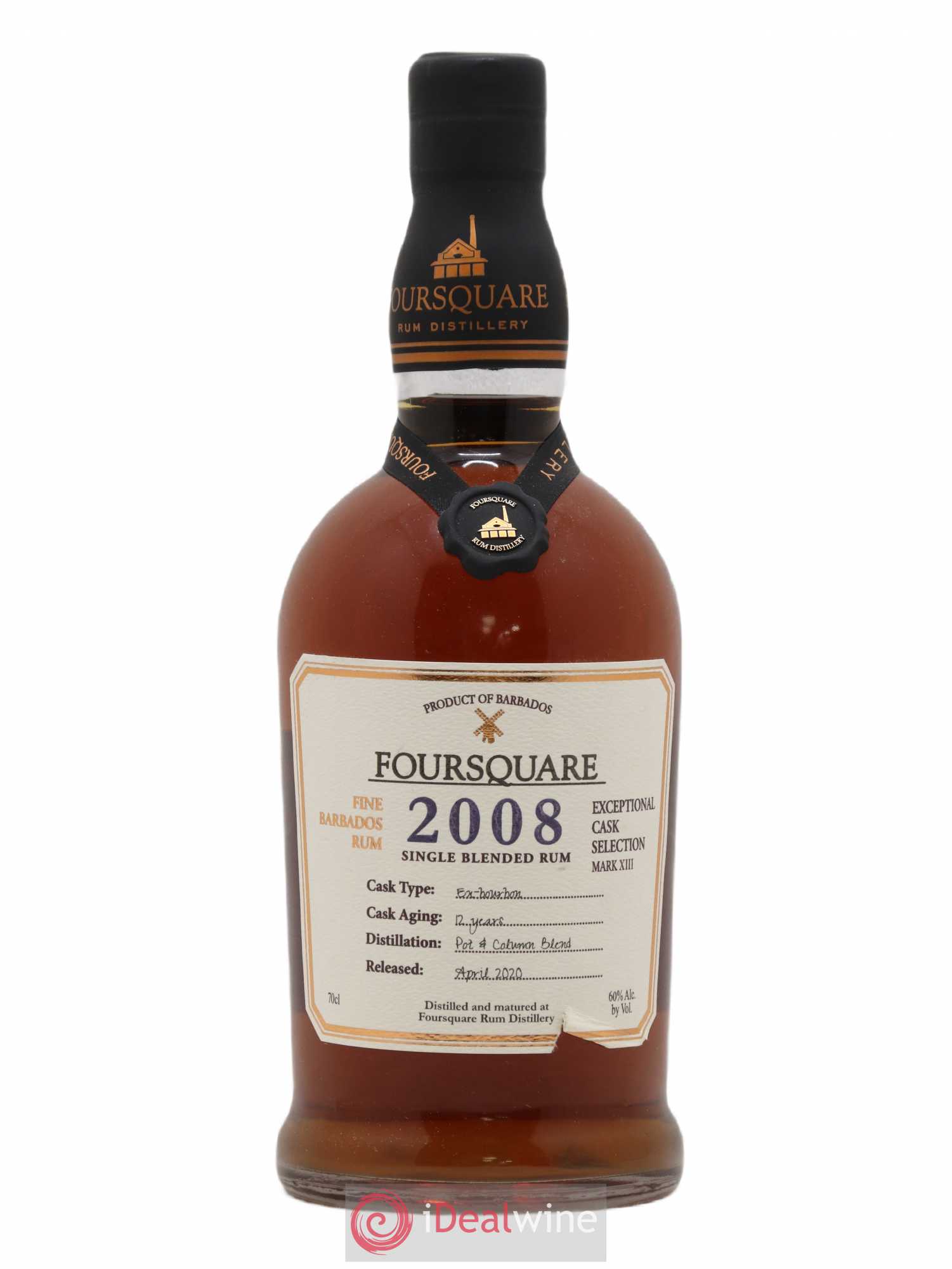 Rhum Foursquare Fine Barbados Rum Single Blend Rum Exceptional Cask Selection Mark XIII Release 2020 60° 12years 2008 - Posten von 1 Flasche - 0