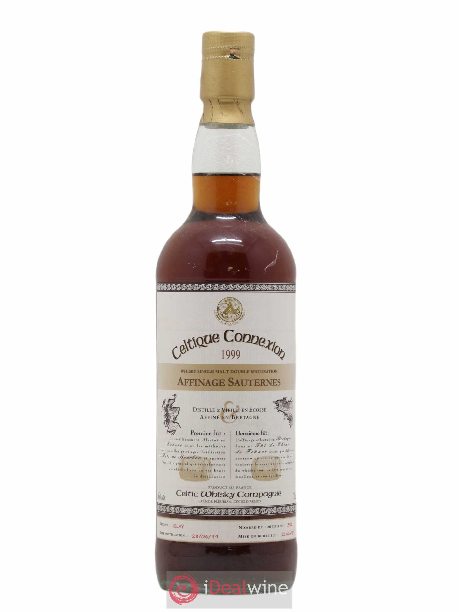Whisky Celtique Connexion Bourbon Cask 13 ans 2013 46° 1999 - Posten von 1 Flasche - 0