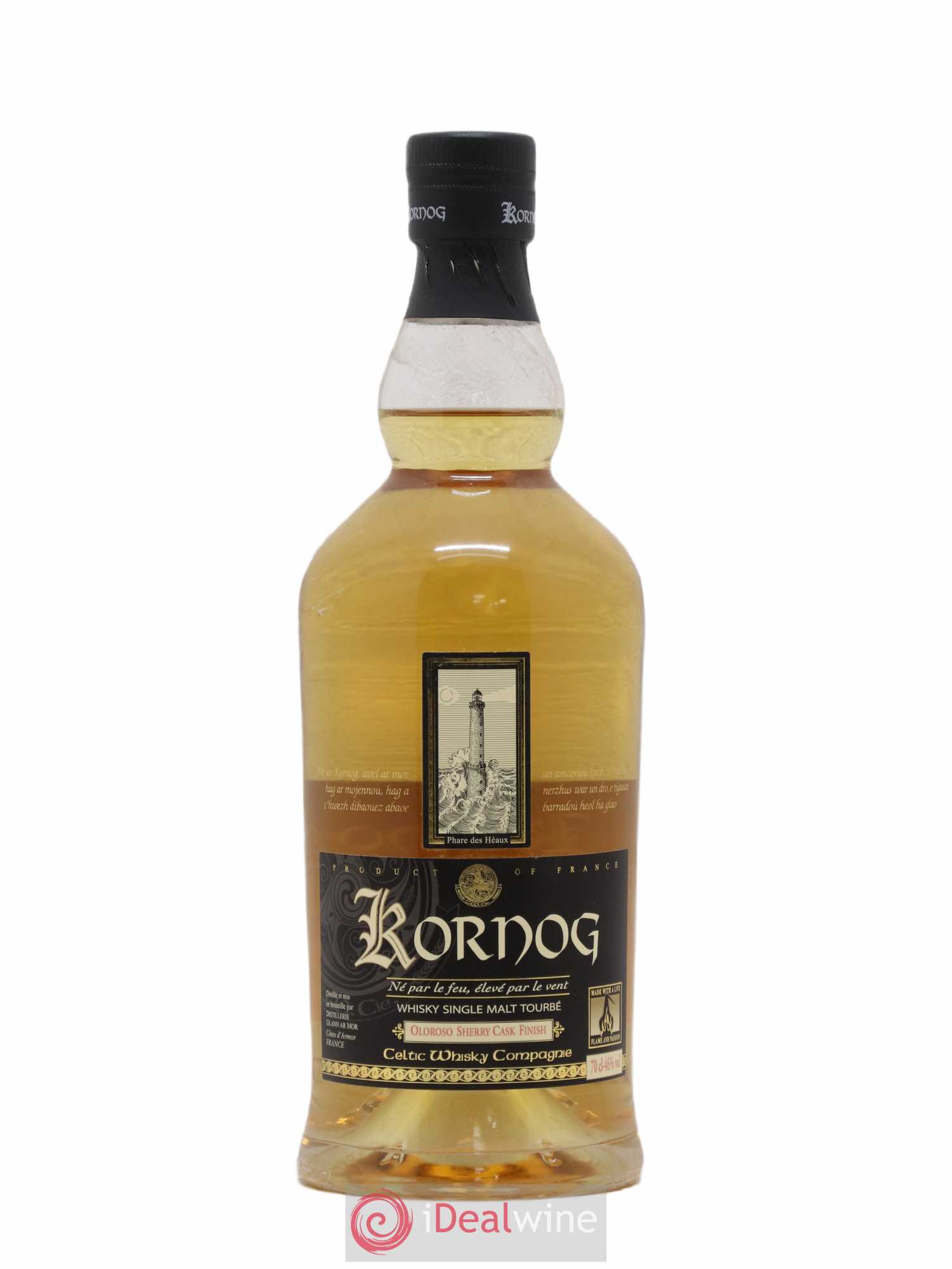 Whisky Kornog Oloroso Sherry Cask Single Malt Tourbé 46° 2013 - Posten von 1 Flasche - 0