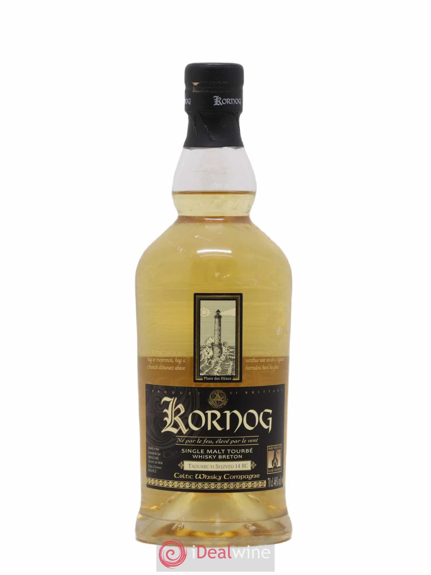 Whisky Kornog Taouarc'h Seizved Bourbon Cask Tourbé 46° 2014 - Posten von 1 Flasche - 0