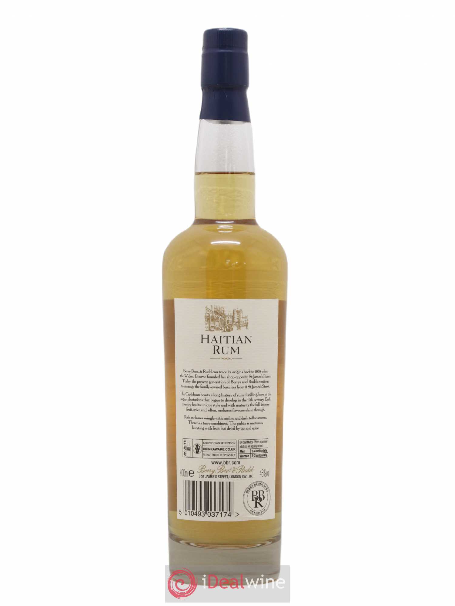 Rhum Berry Bros & Rudd Rhum Hors d'Age Haiti 9 ans 46° - Lot de 1 bouteille - 1