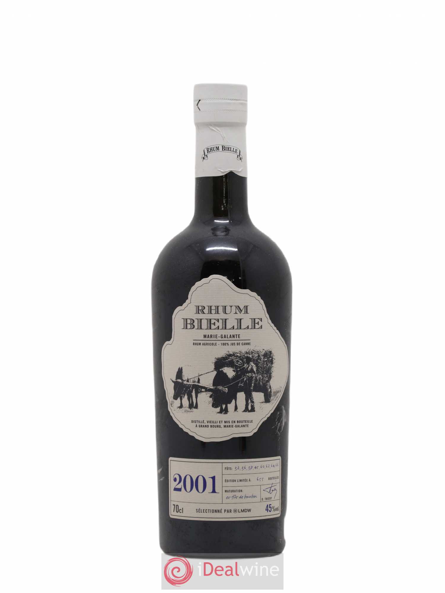 Rhum Bielle 2001 Of. - Posten von 1 Flasche - 0