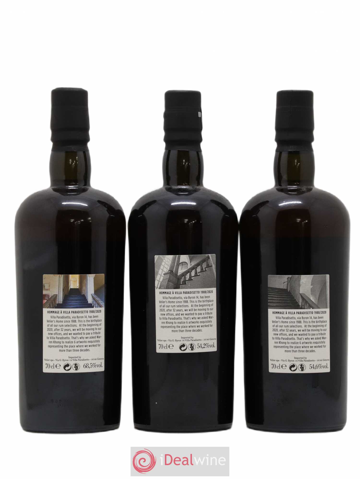 Rhum Villa Paradisetto - Lotto di 3 bottiglie - 1