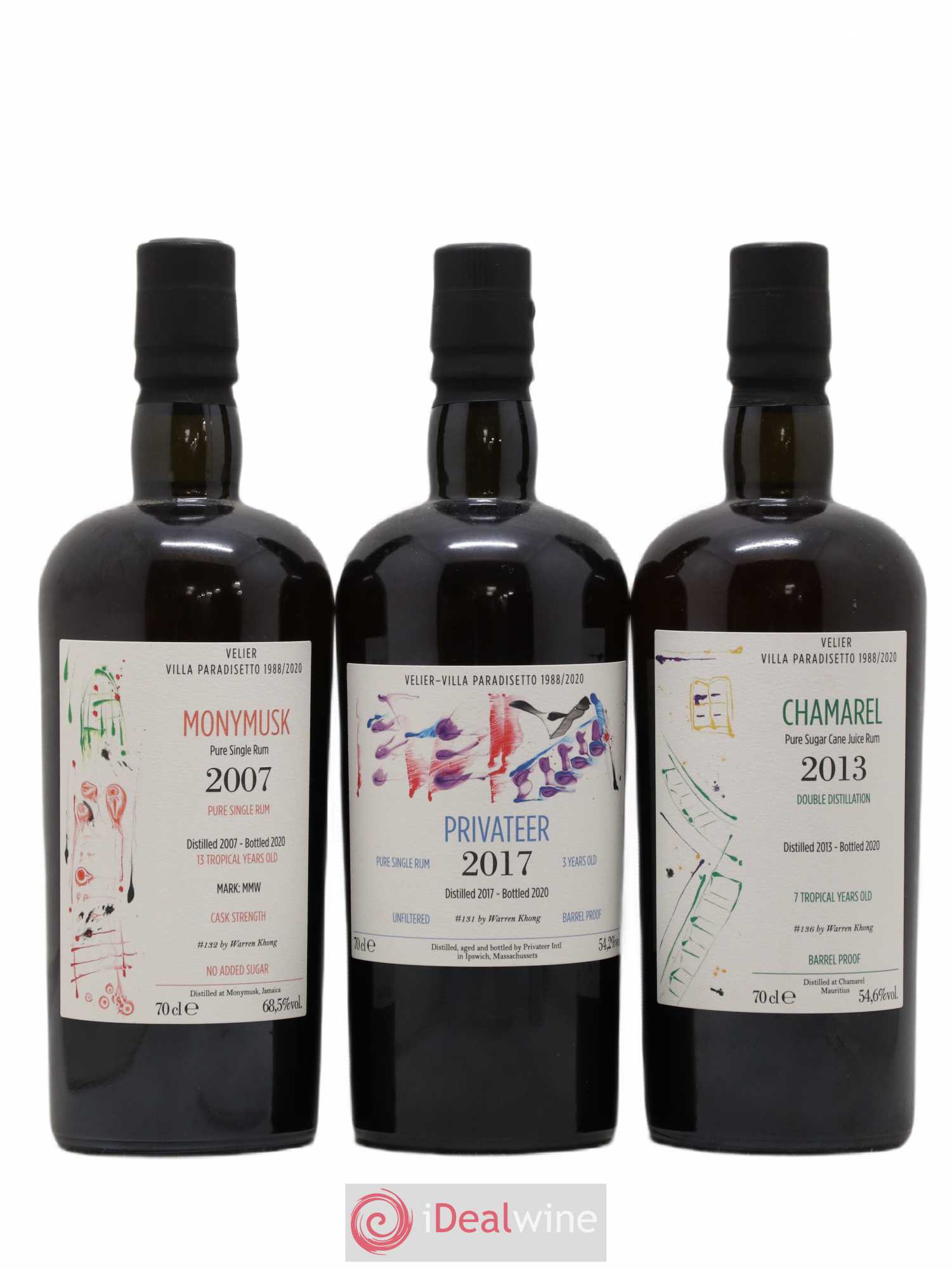 Rhum Villa Paradisetto - Lotto di 3 bottiglie - 0