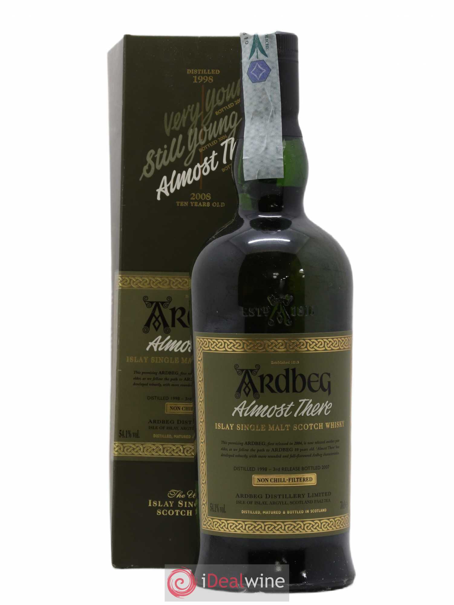 Whisky Ardbeg Almots There third release 1998-2007 54,1° non chill-filtered 1998 - Posten von 1 Flasche - 2
