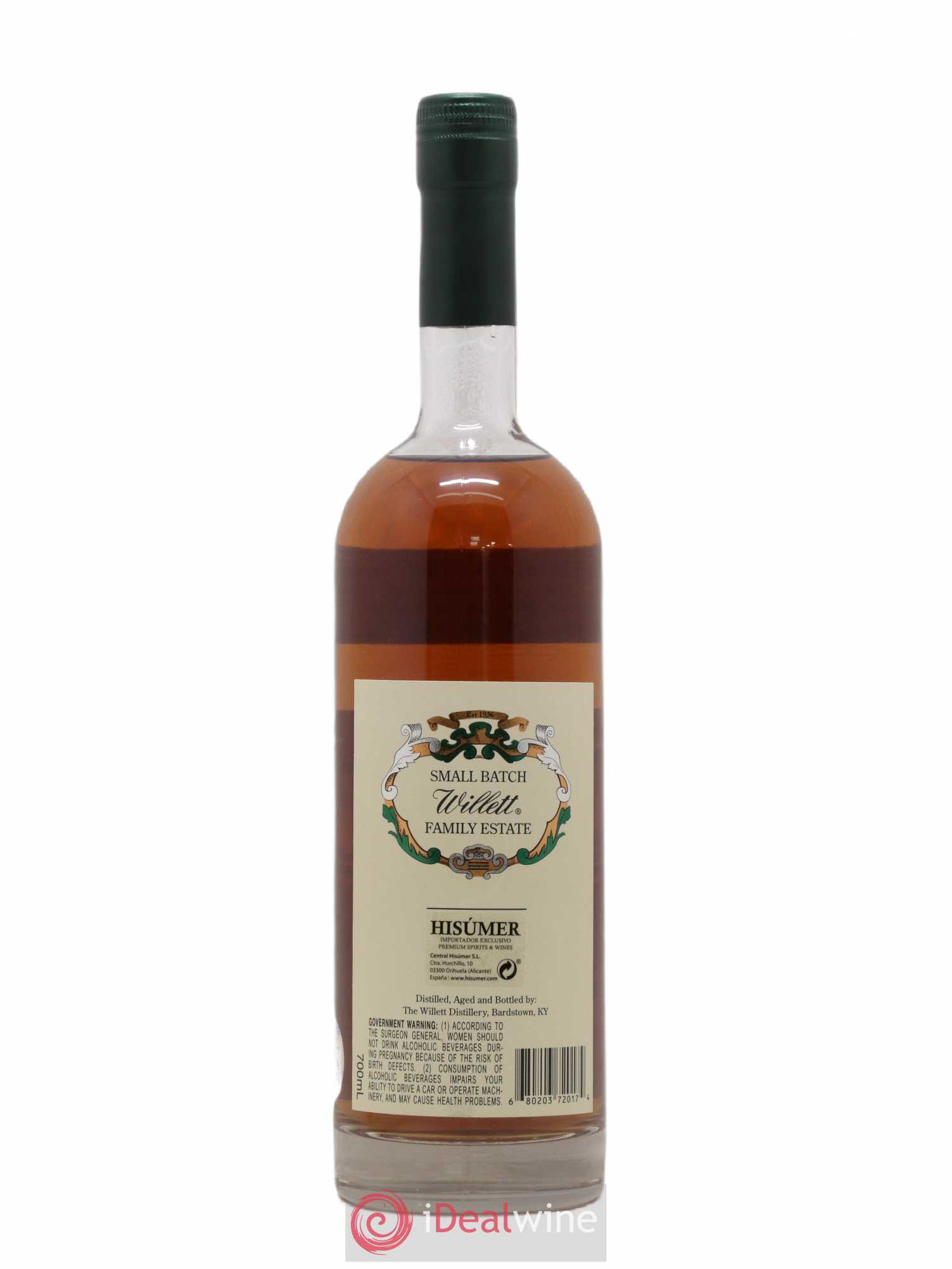 Whisky Willett Family Estate Straight Rye Whiskey Rare Release 4 ans 56,4° - Posten von 1 Flasche - 1