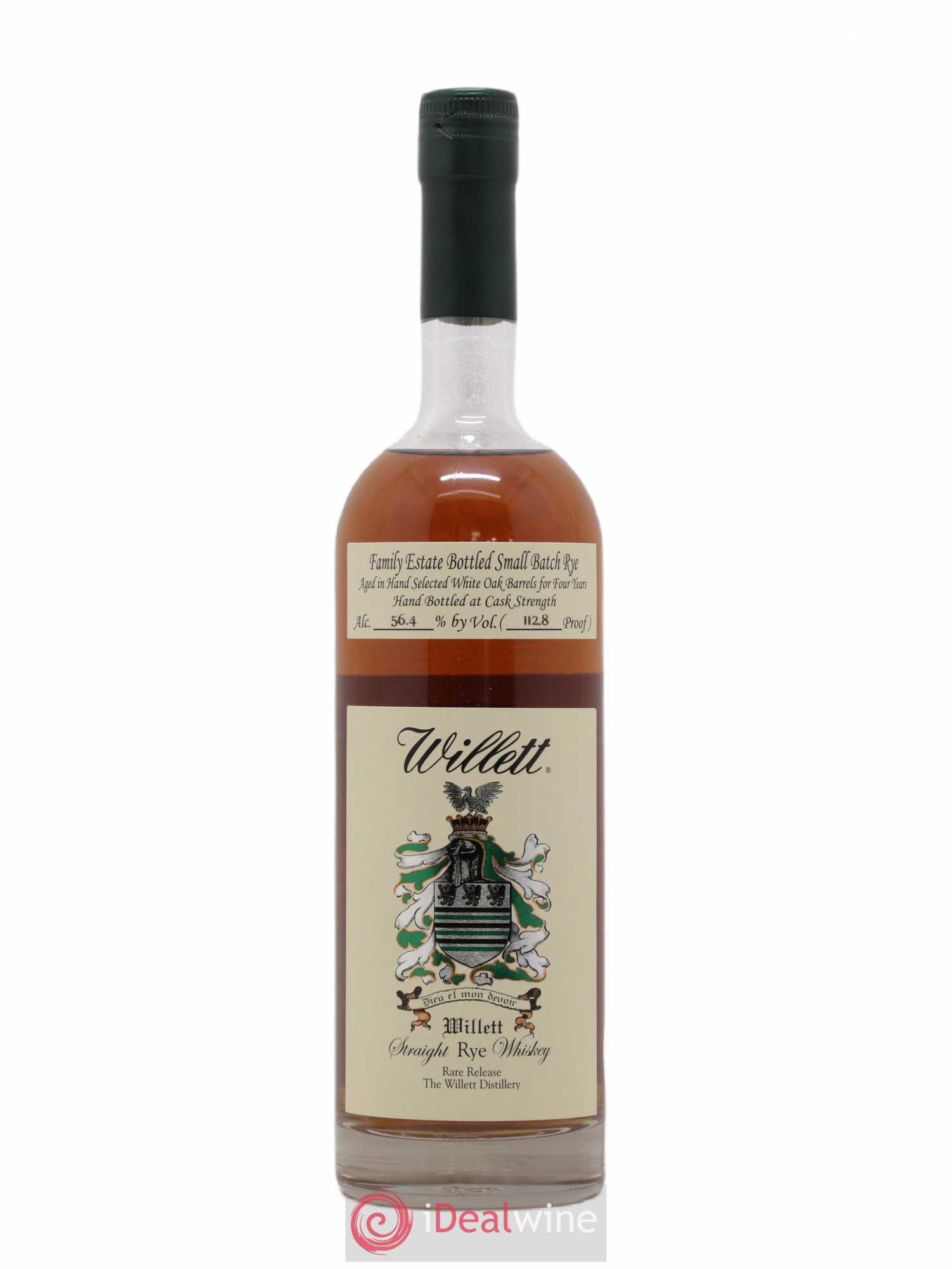 Whisky Willett Family Estate Straight Rye Whiskey Rare Release 4 ans 56,4° - Posten von 1 Flasche - 0