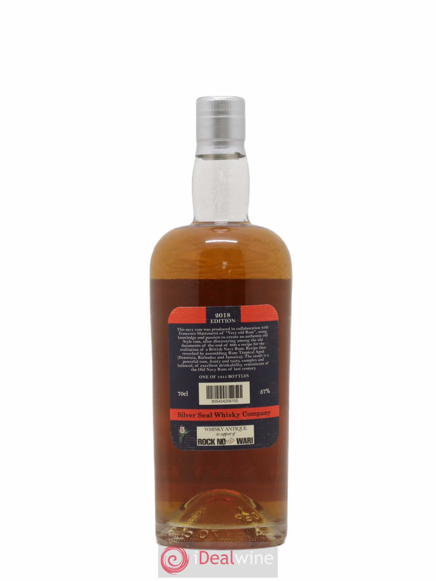 Rhum Silver Seal Old Navy Rhum 57° 2018 - Lot de 1 bouteille - 1
