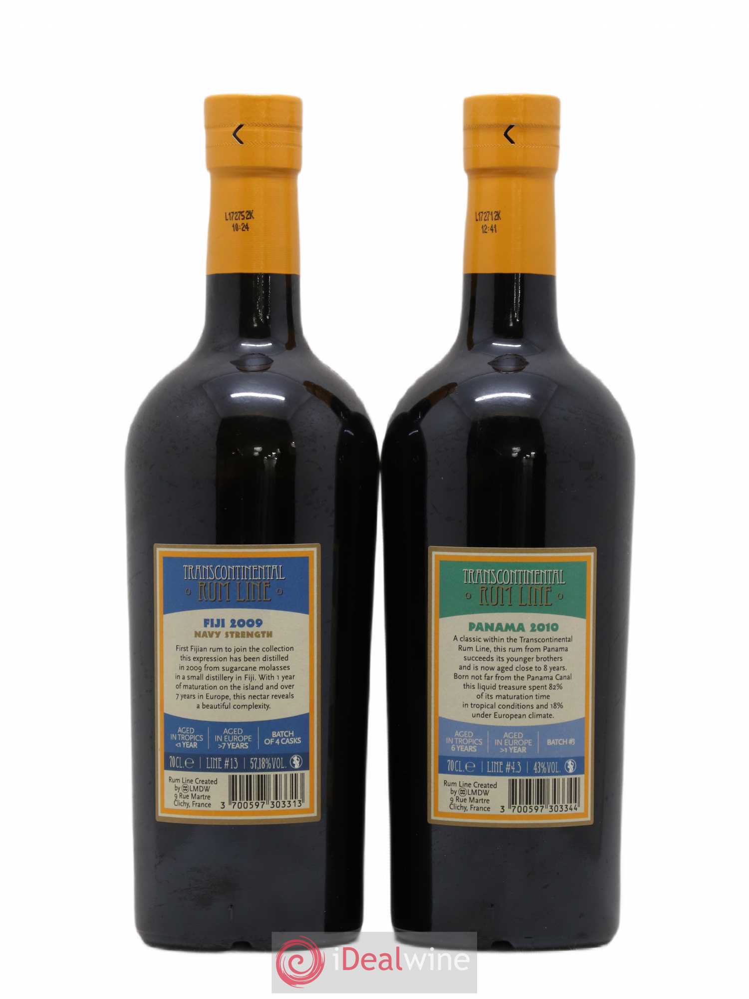 Rhum Rum Line Transcontinental - Lot of 6 bottles - 6