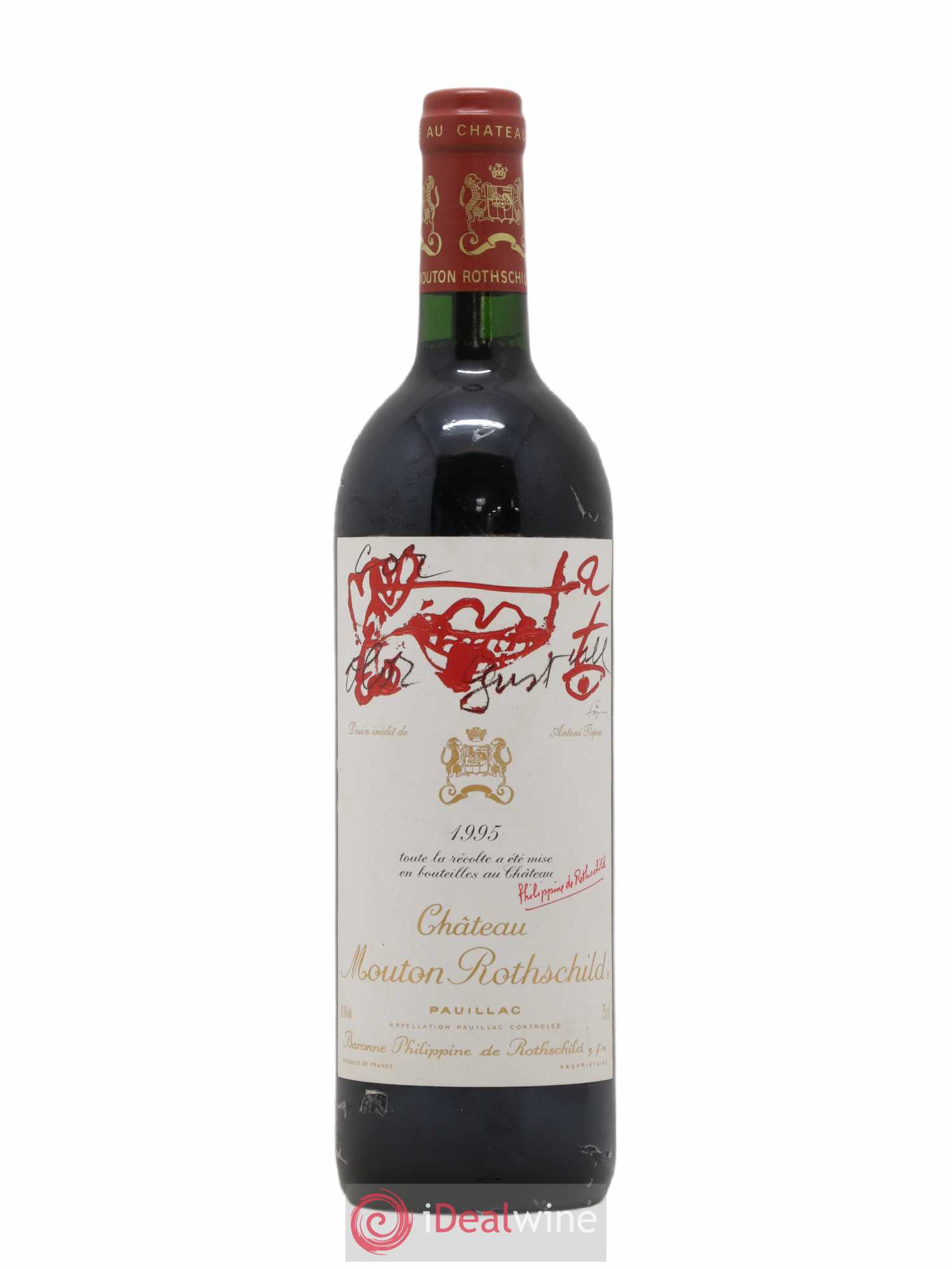 Château Mouton Rothschild 1er Grand Cru Classé 1995 - Lot de 1 bouteille - 0
