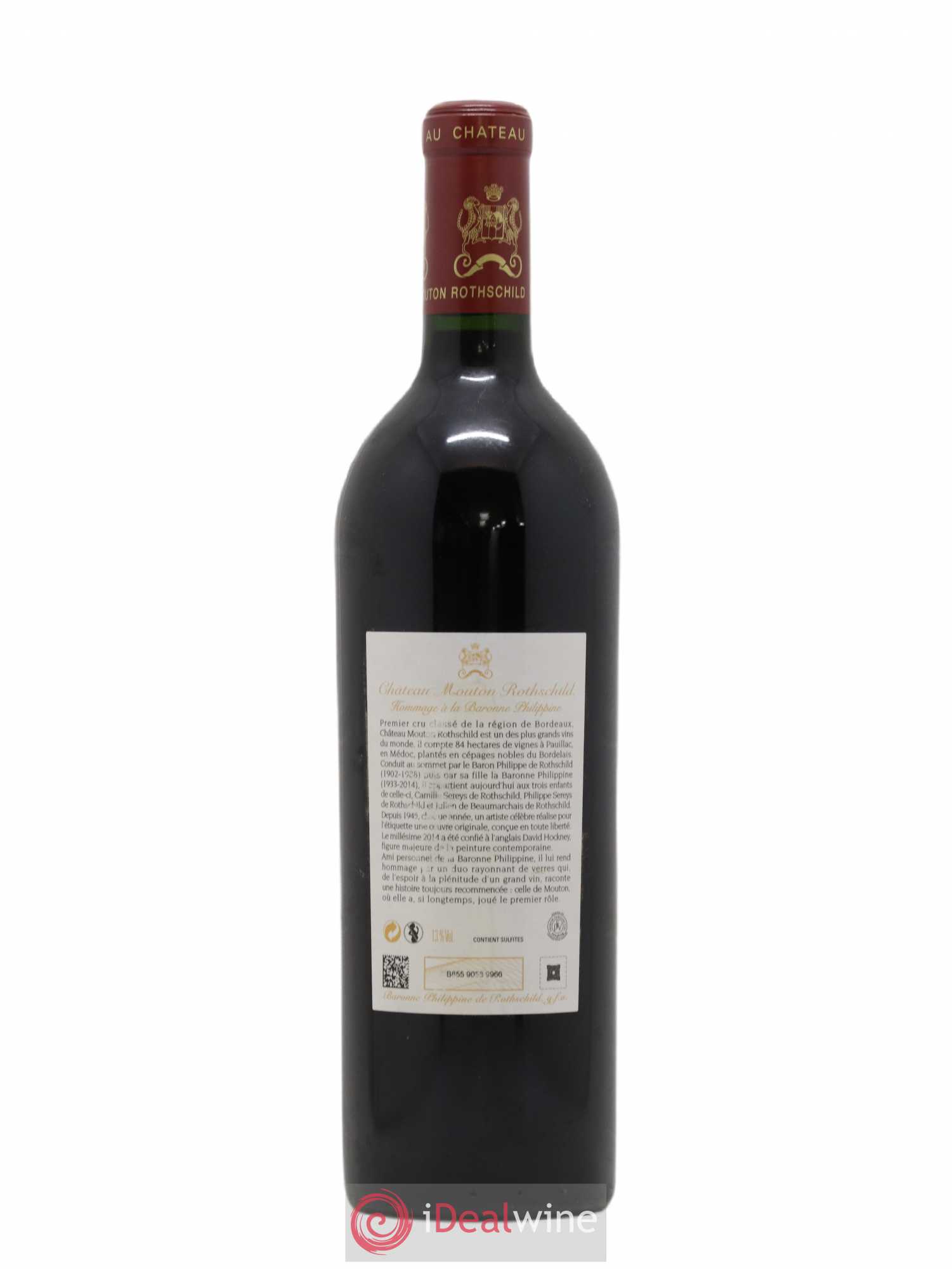 Château Mouton Rothschild 1er Grand Cru Classé 2014 - Lot de 1 bouteille - 1