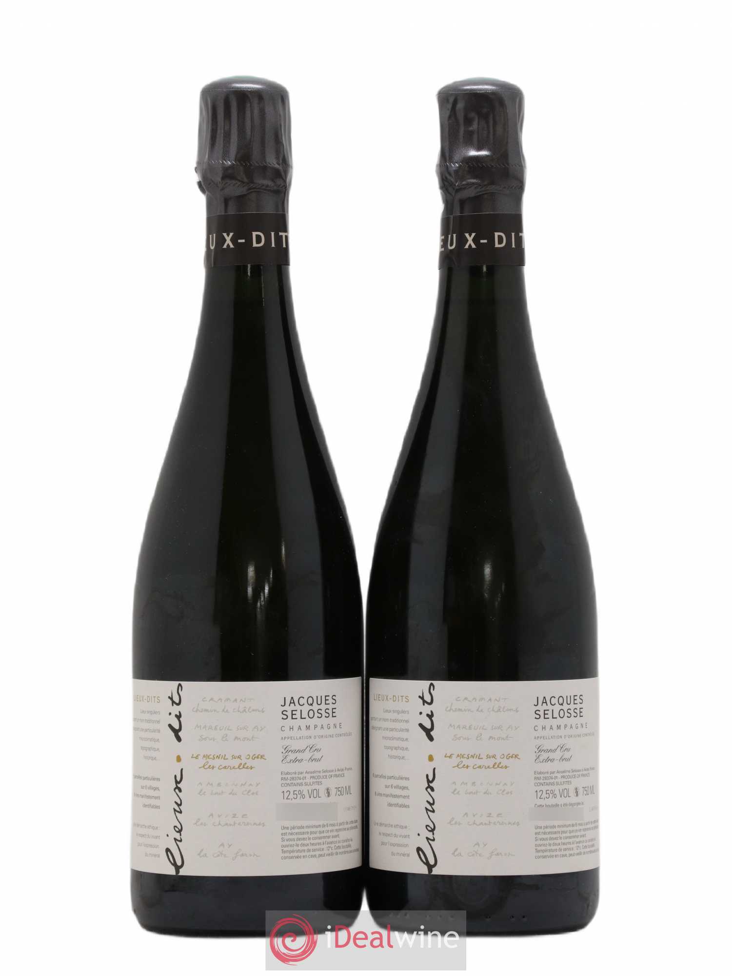 Les Carelles Blanc de Blancs Jacques Selosse Grand Cru Extra Brut - Lot de 2 bouteilles - 0