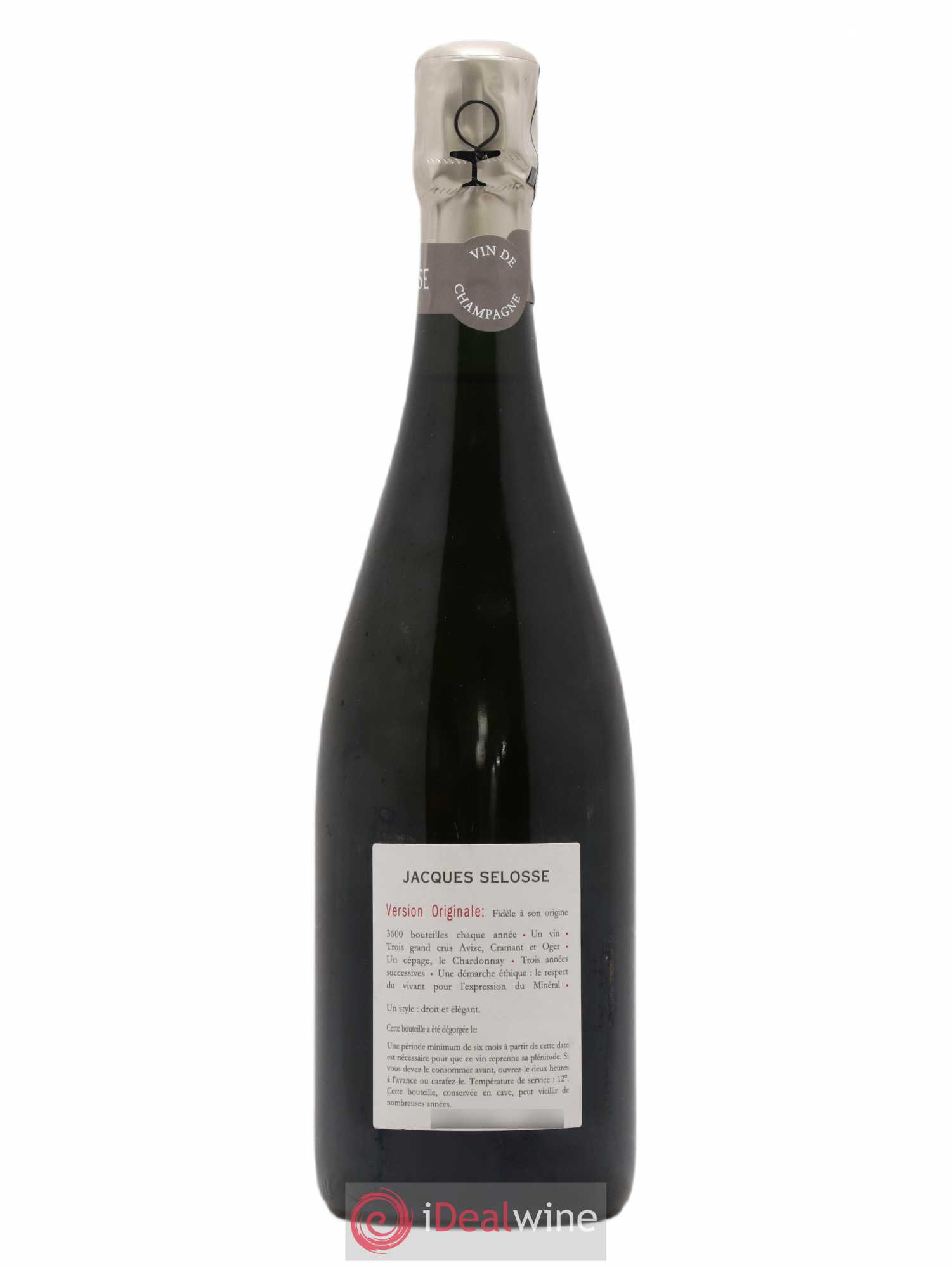 Version Originale Jacques Selosse - Posten von 1 Flasche - 1