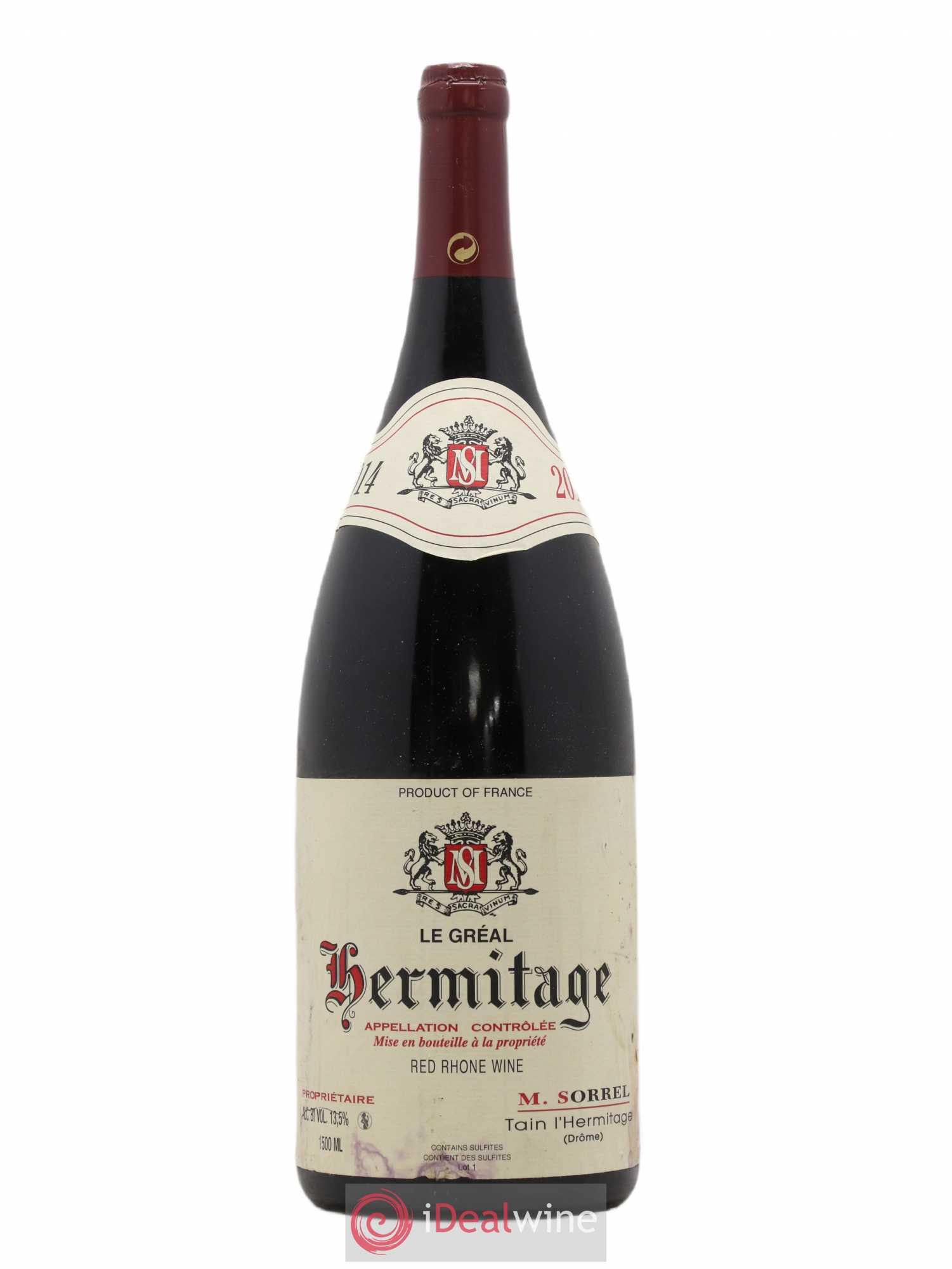 Hermitage Le Gréal Marc Sorrel 2014 - Lot de 1 magnum - 0