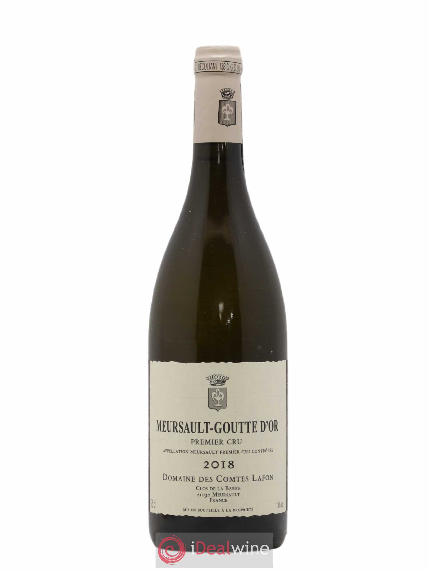 Meursault 1er Cru Goutte d'Or Comtes Lafon (Domaine des) 2018 - Lot de 1 bouteille - 0