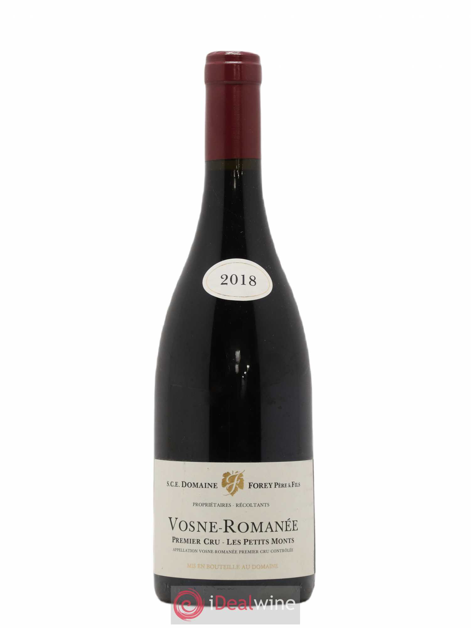 Vosne-Romanée 1er Cru Les Petits Monts Forey Père et Fils (Domaine) 2018 - Lot de 1 bouteille - 0