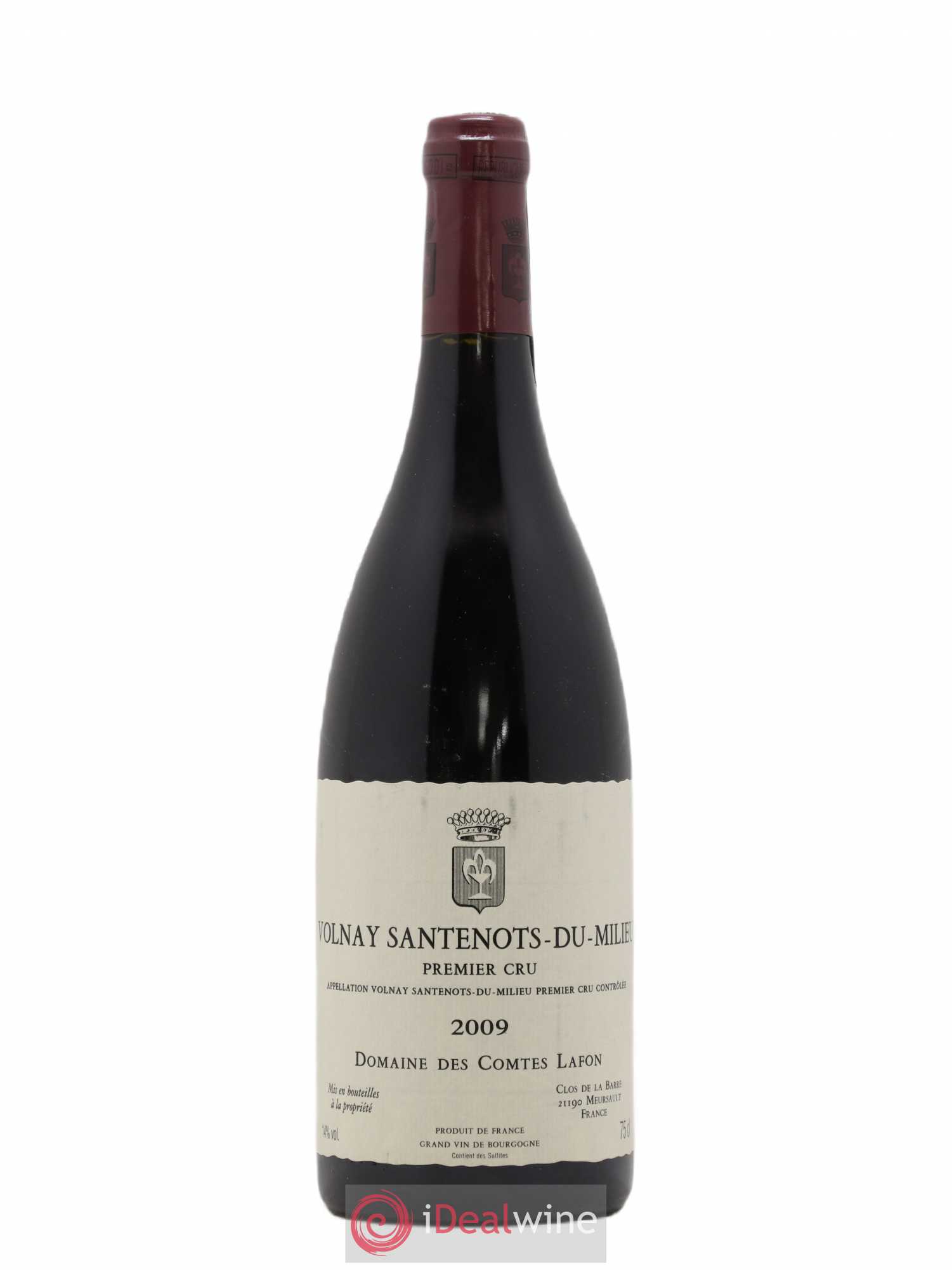 Volnay 1er Cru Santenots du Milieu Comtes Lafon (Domaine des) 2009 - Lot de 1 bouteille - 0