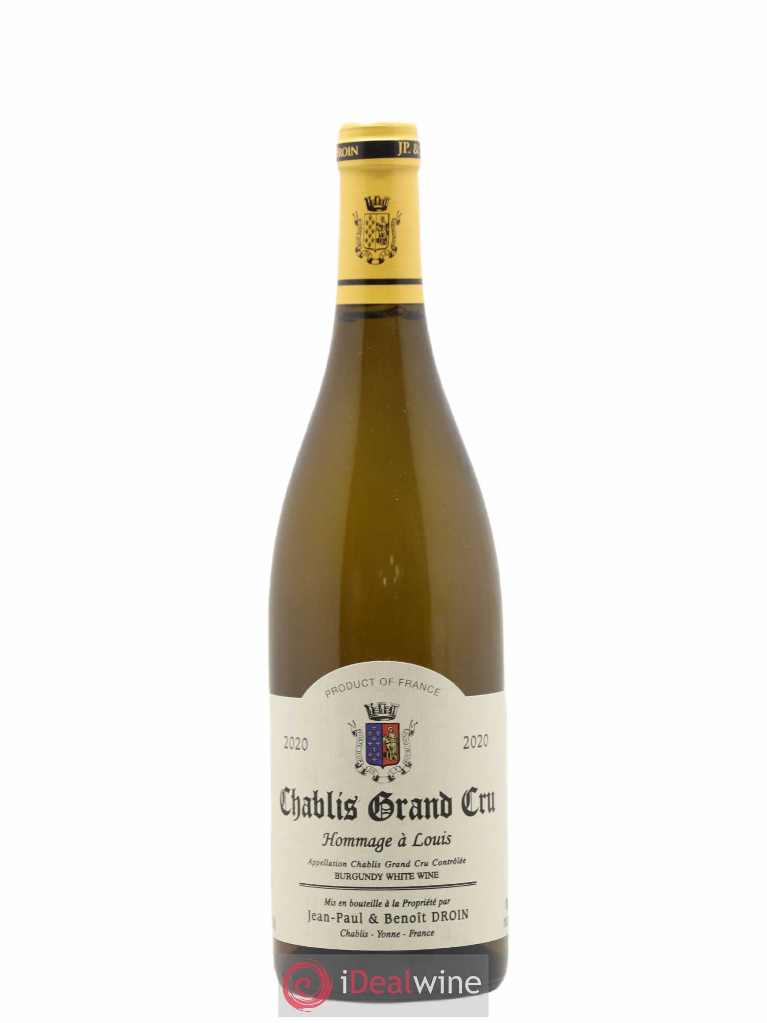 Chablis Grand Cru Hommage à Louis Jean-Paul & Benoît Droin (Domaine) 2020 - Lot de 1 bouteille - 0